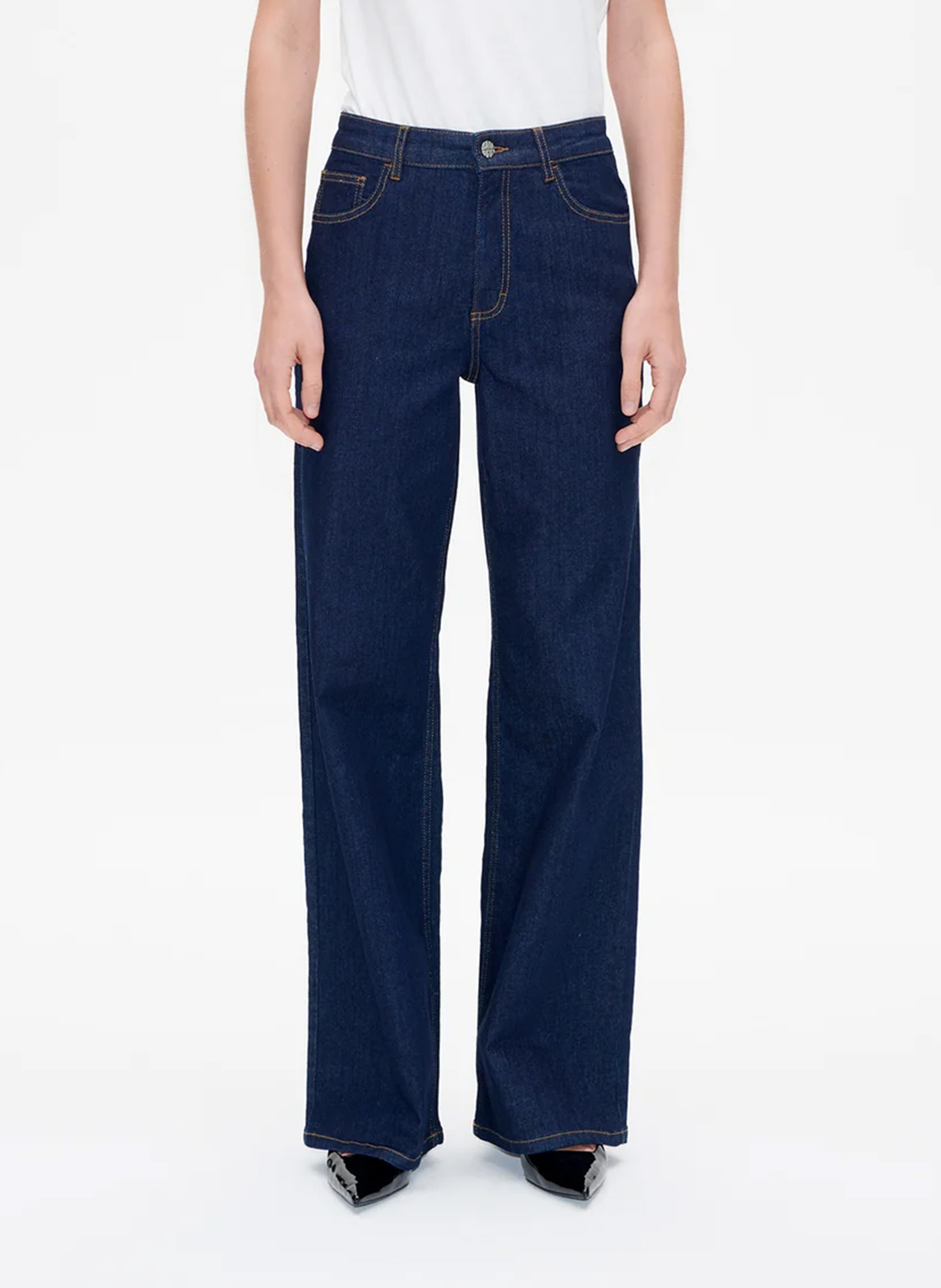 Jean brut large taille haute BAUM UND PFERDGARTEN Bleu