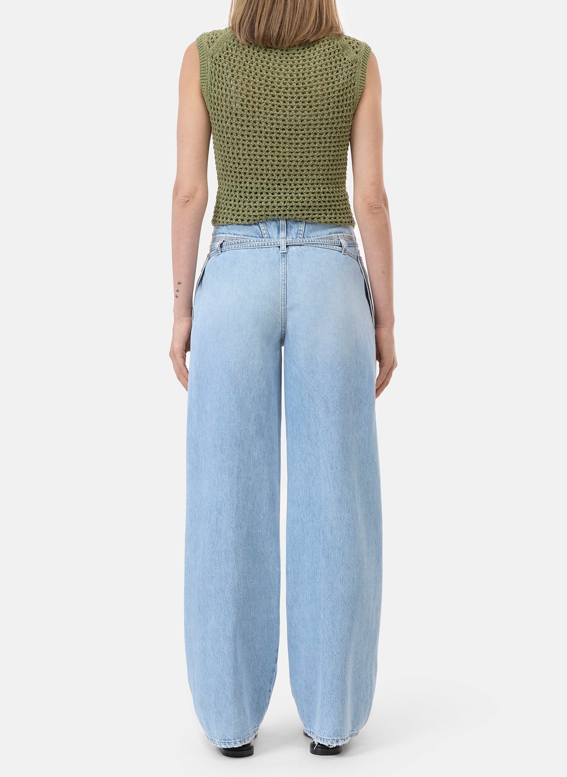 Jean large en coton CLOSED Bleu