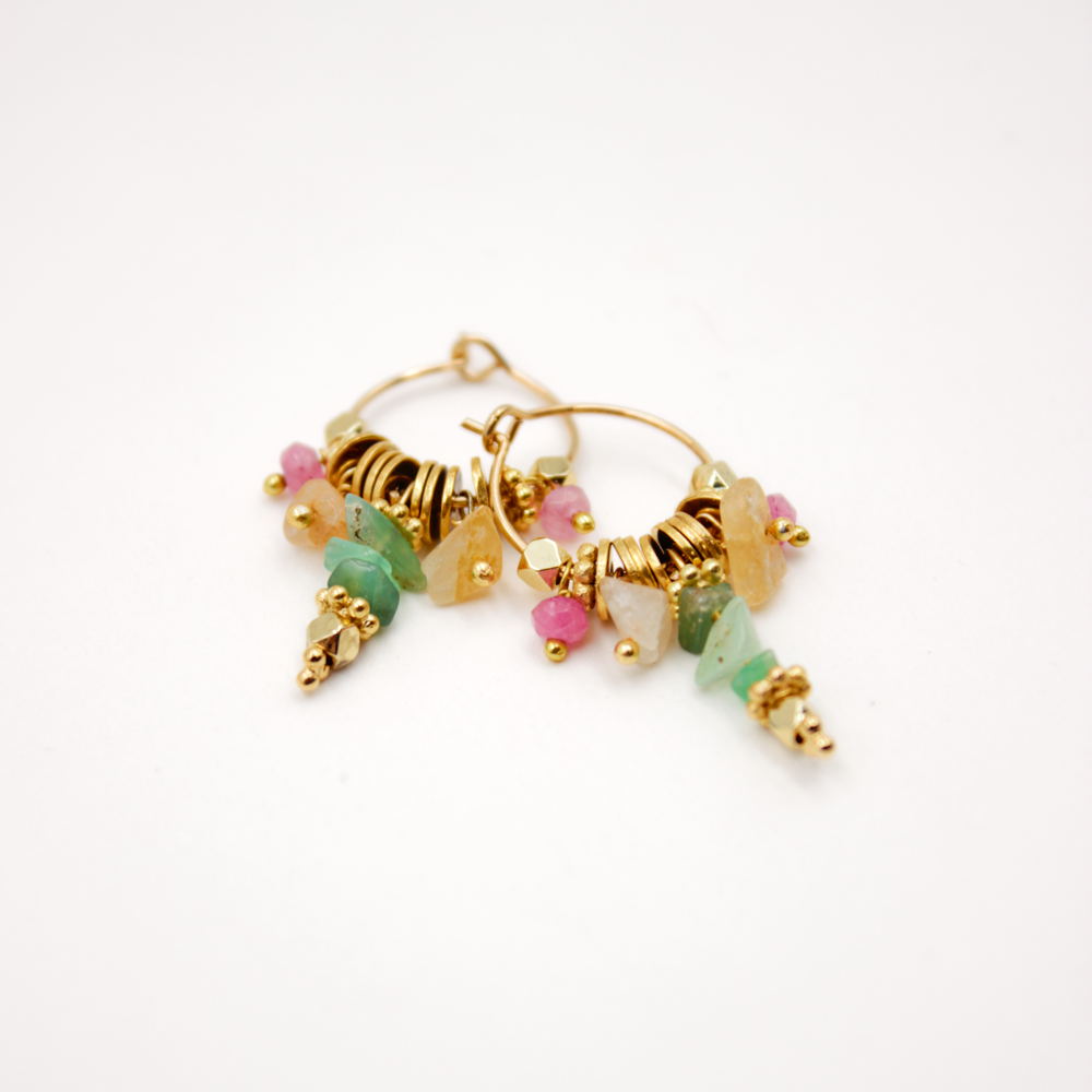 Créoles crunchs - frida L'ATELIER DES DAMES Doré