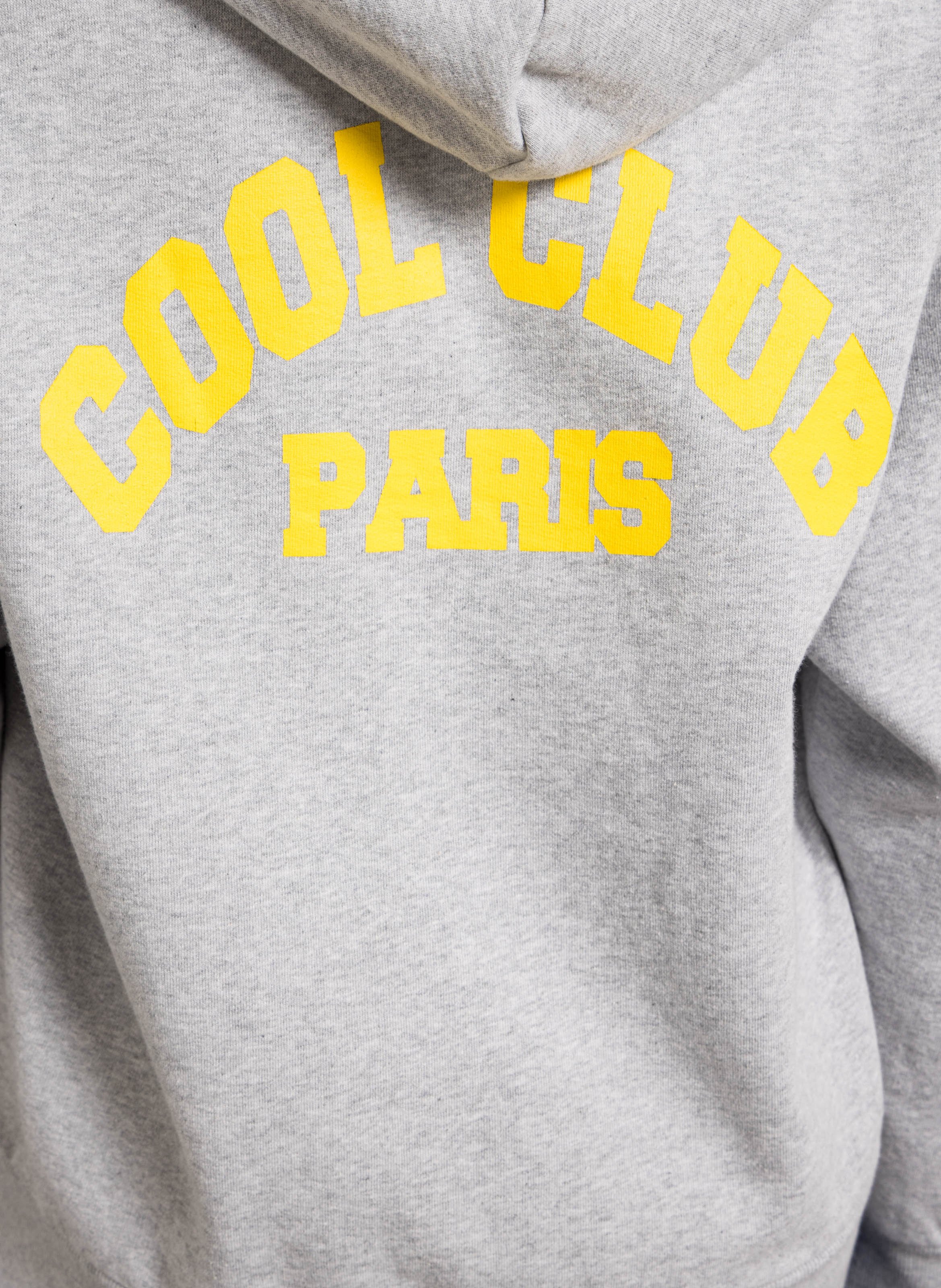 Sweat col zippé en coton BERENICE Gris