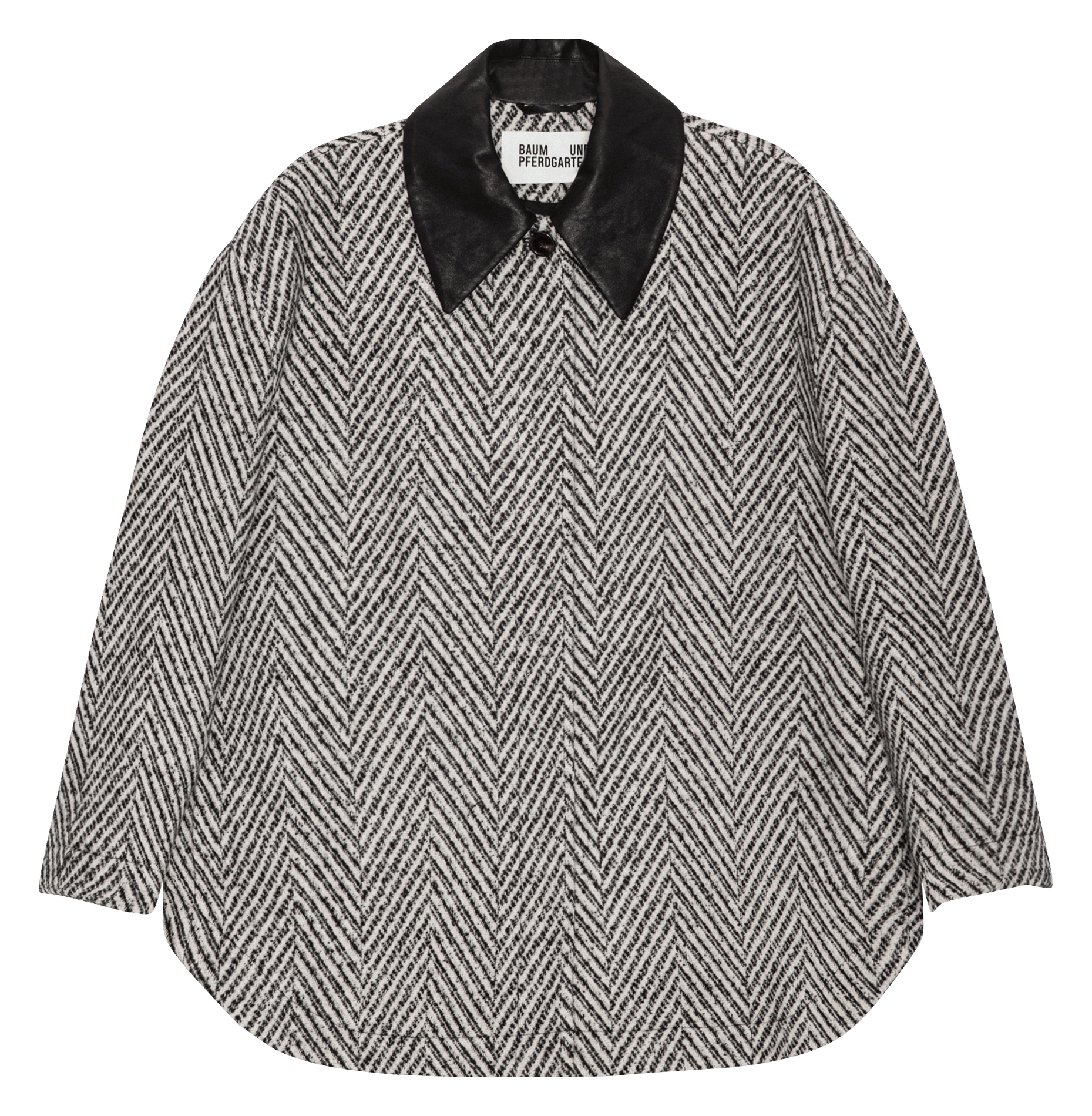 Printed wool blend coat BAUM UND PFERDGARTEN Multicolored
