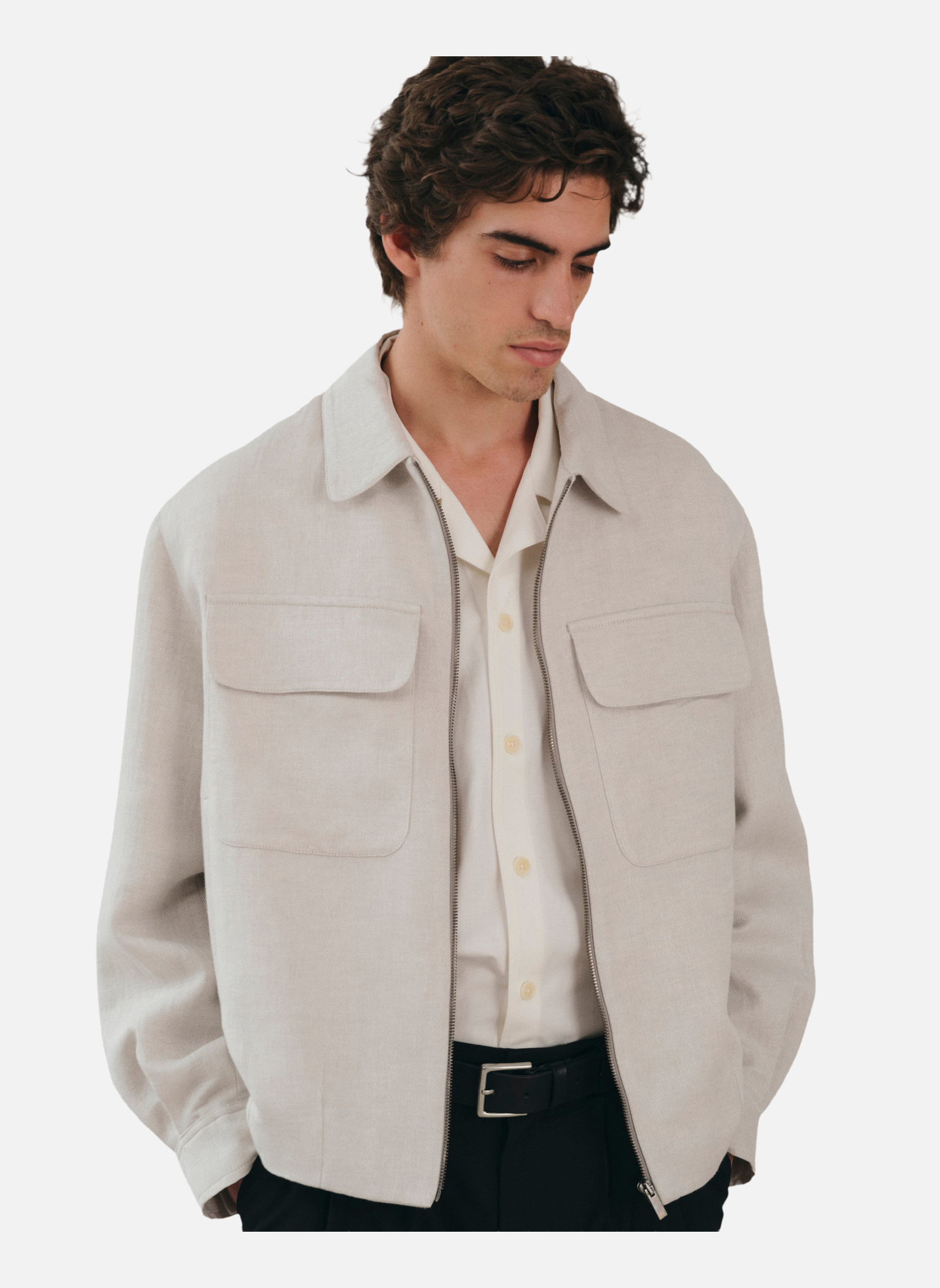 Oversized pockets jacket Noyoco Grey
