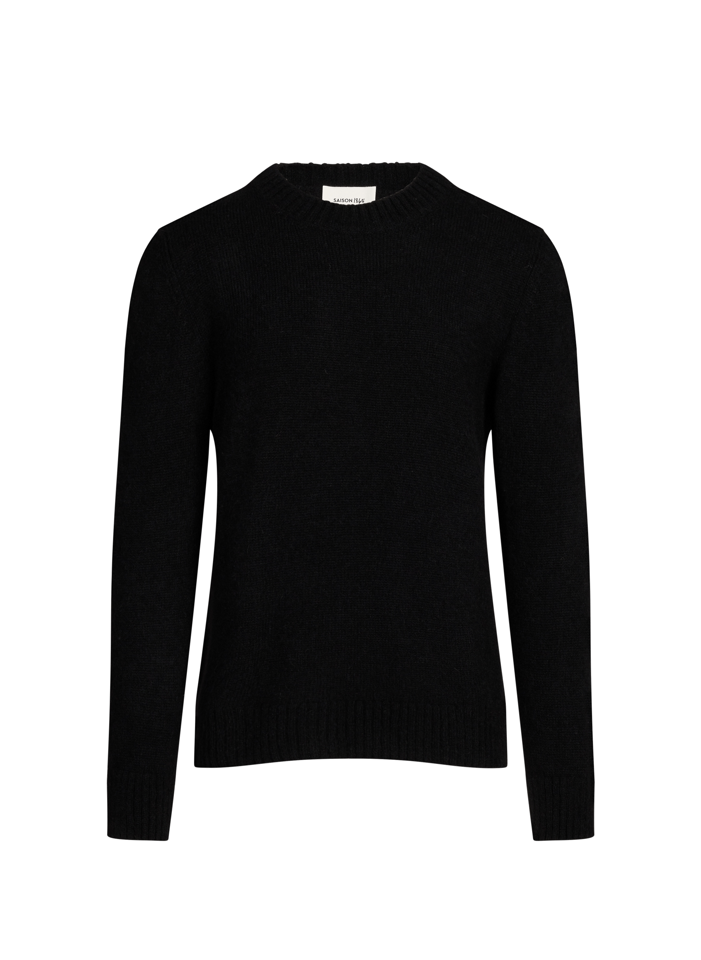 Round-neck alpaca blend sweater. SAISON 1865