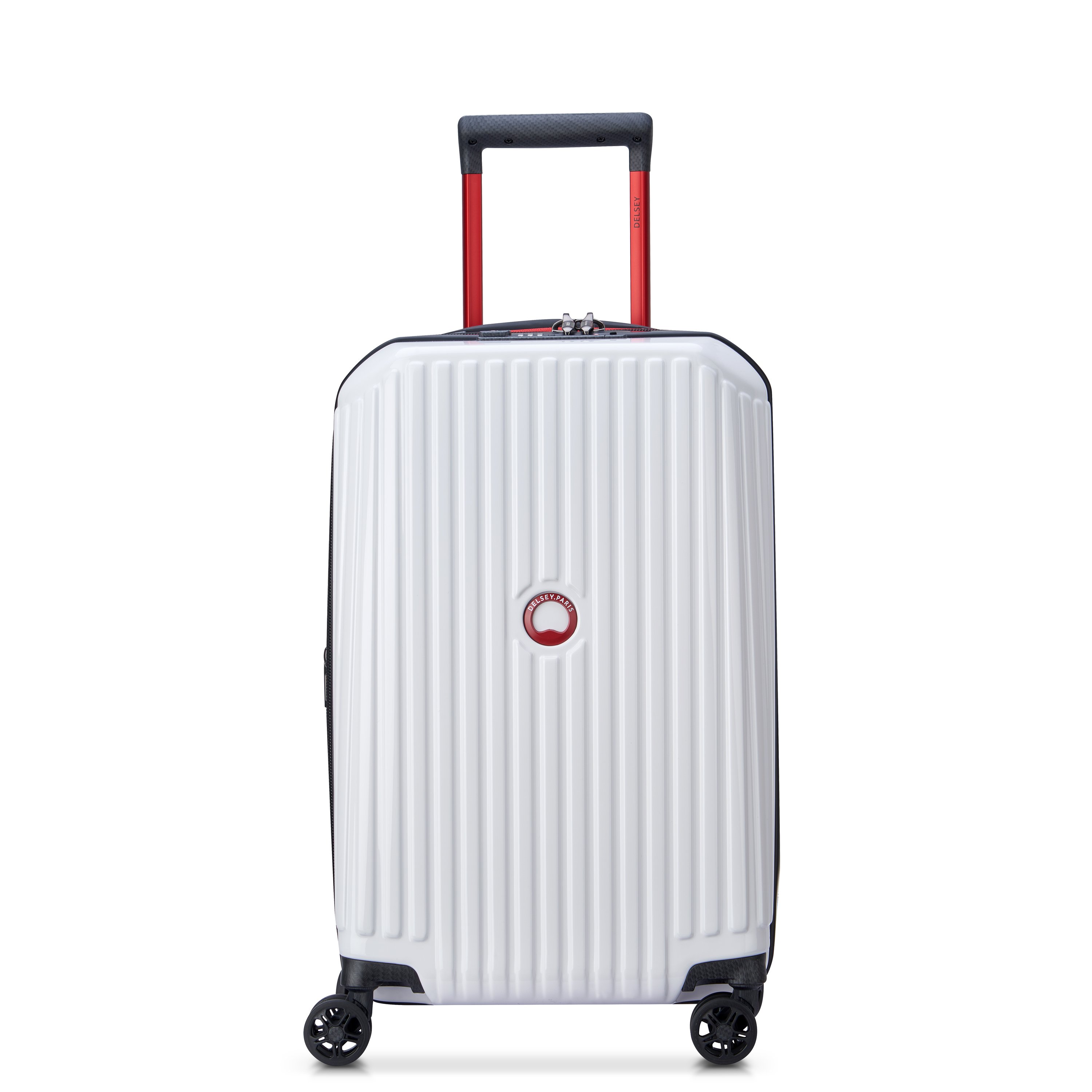 Hard-shell checked suitcase - size S DELSEY PARIS White