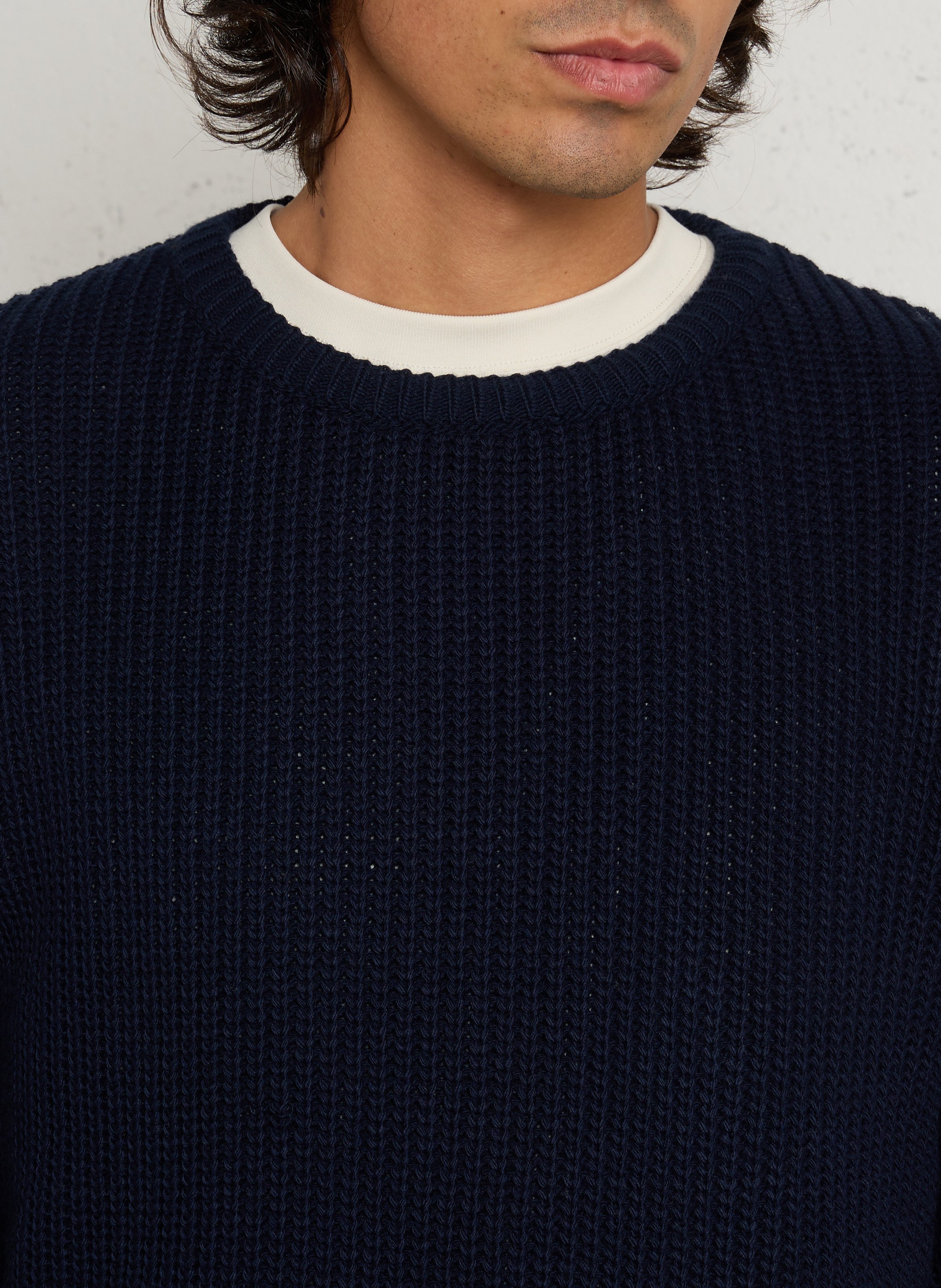 Pull droit col rond IMPERIAL Bleu