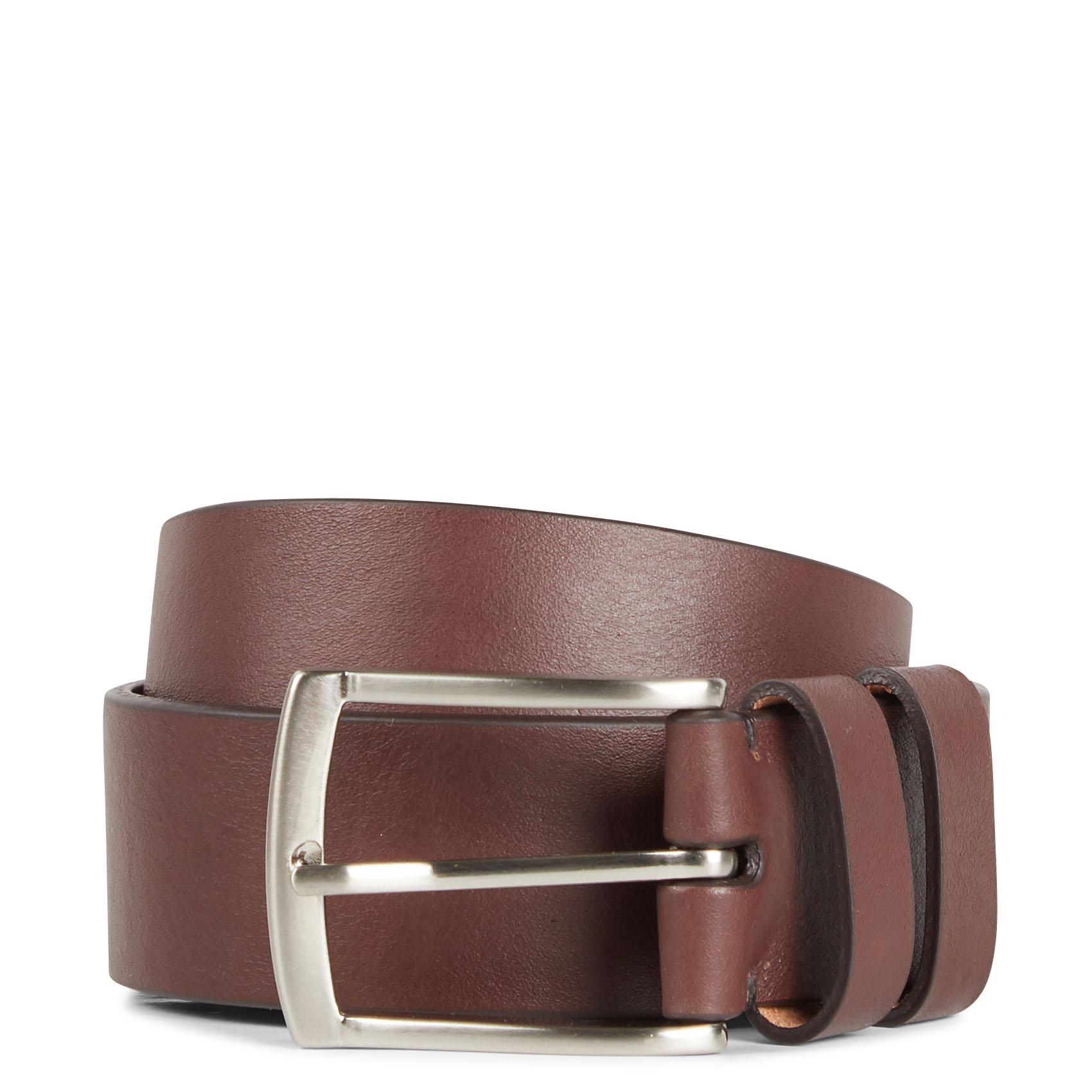 Leather belt with buckle AU PRINTEMPS PARIS Brown