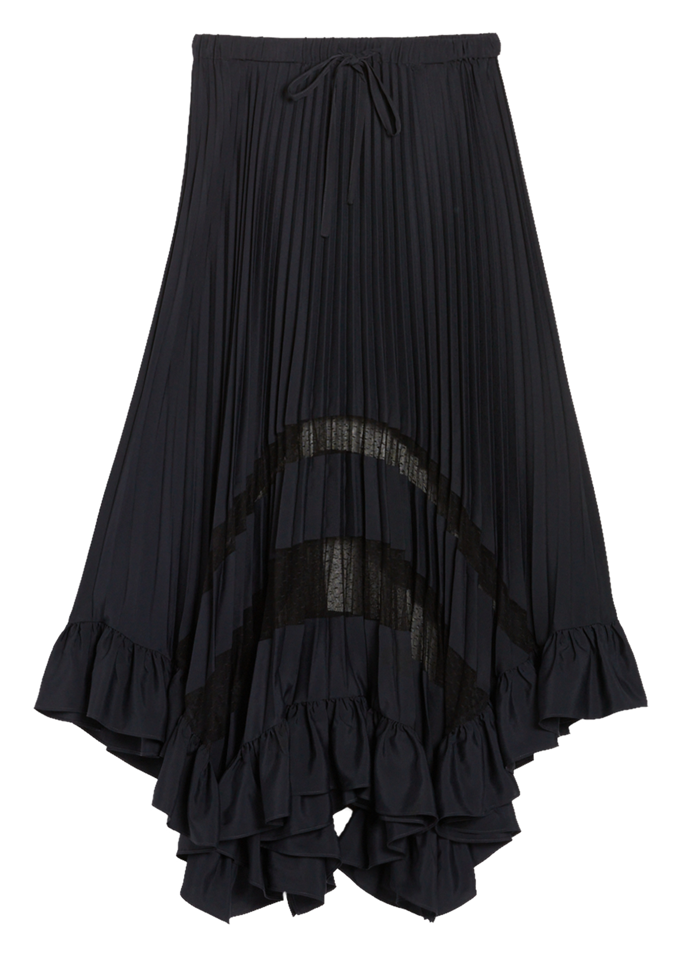 Jupe longue volantée  CLAUDIE PIERLOT Bleu