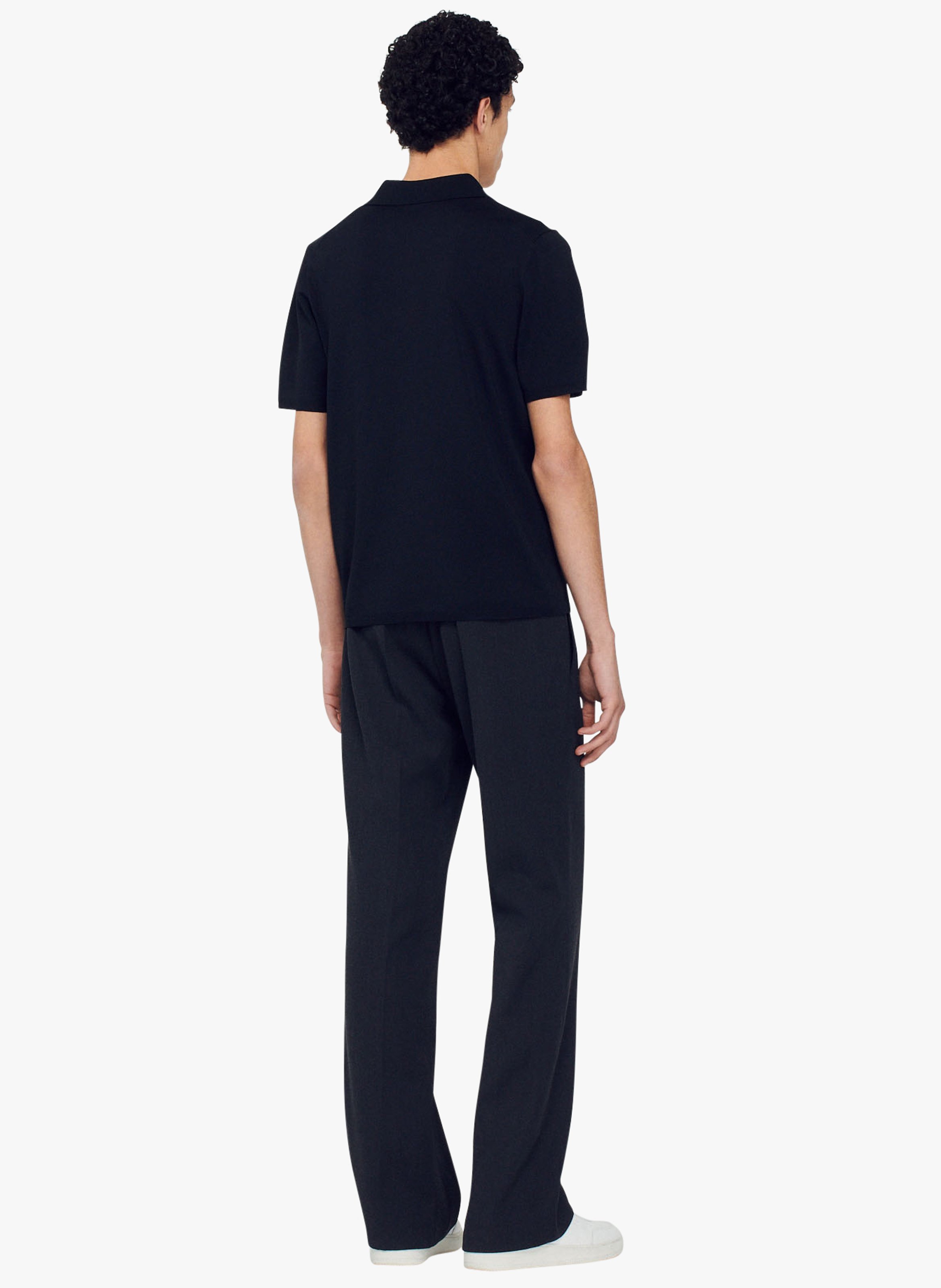 Polo regular fit  SANDRO Noir
