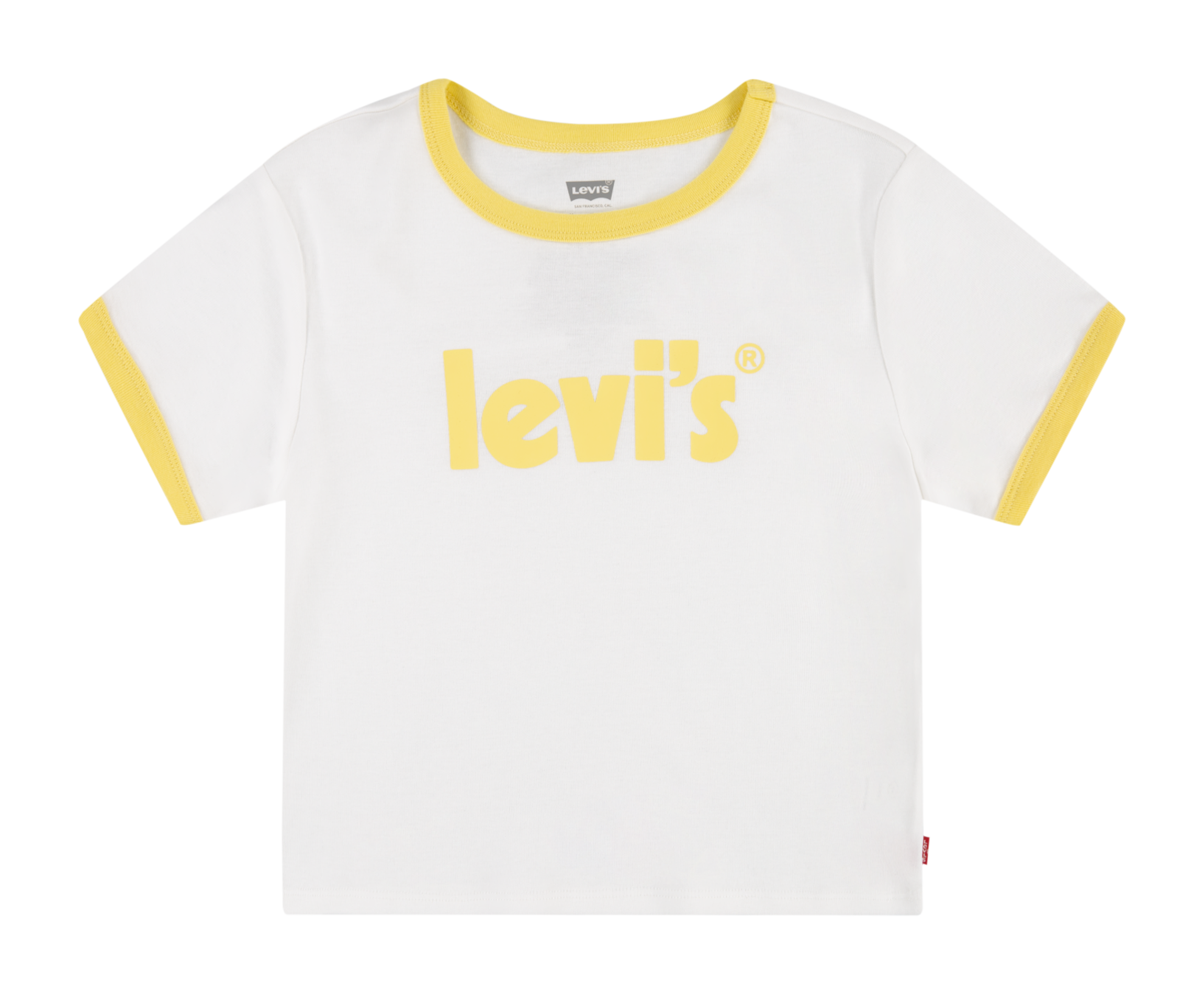 Tee-shirt col rond sérigraphié en coton mélangé LEVI'S KIDS