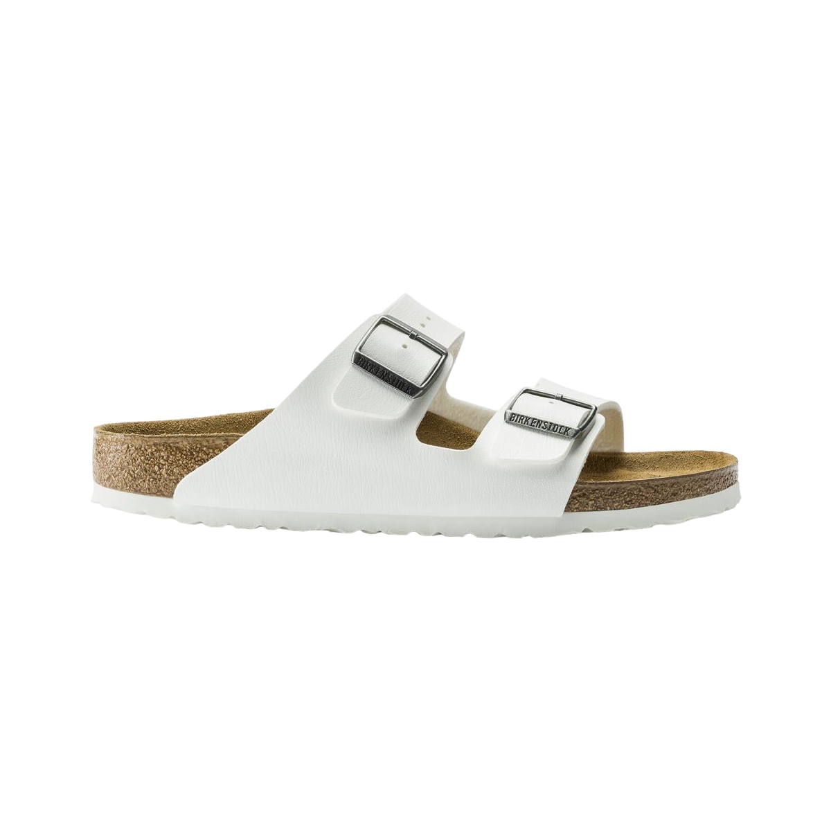 Faux leather sandals BIRKENSTOCK White