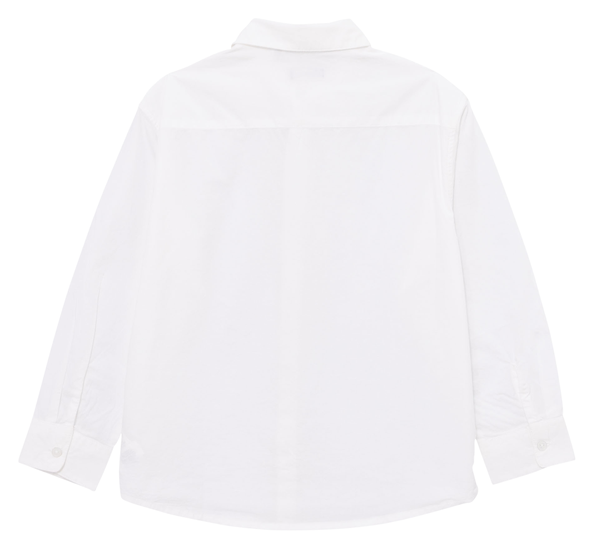 Chemise col classique manches contrastantes en coton IKKS JUNIOR White