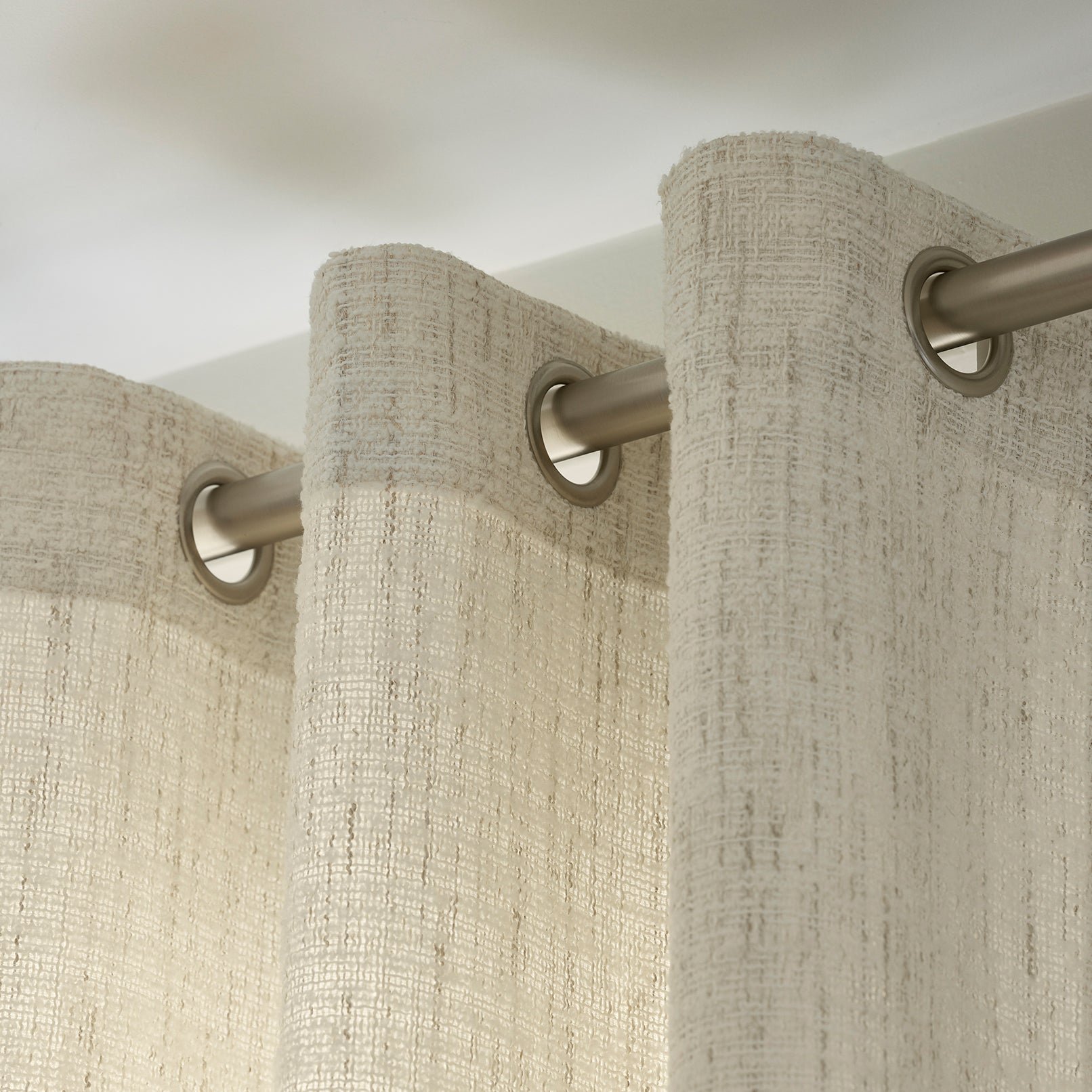 ABSTRACT - Curtain with eyelets MADURA White