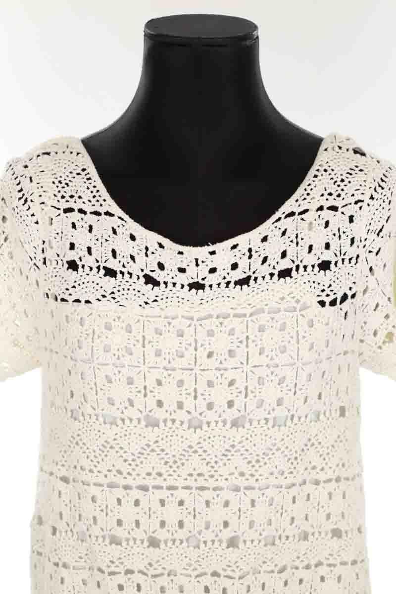 Cotton dress SEZANE - Seconde main White