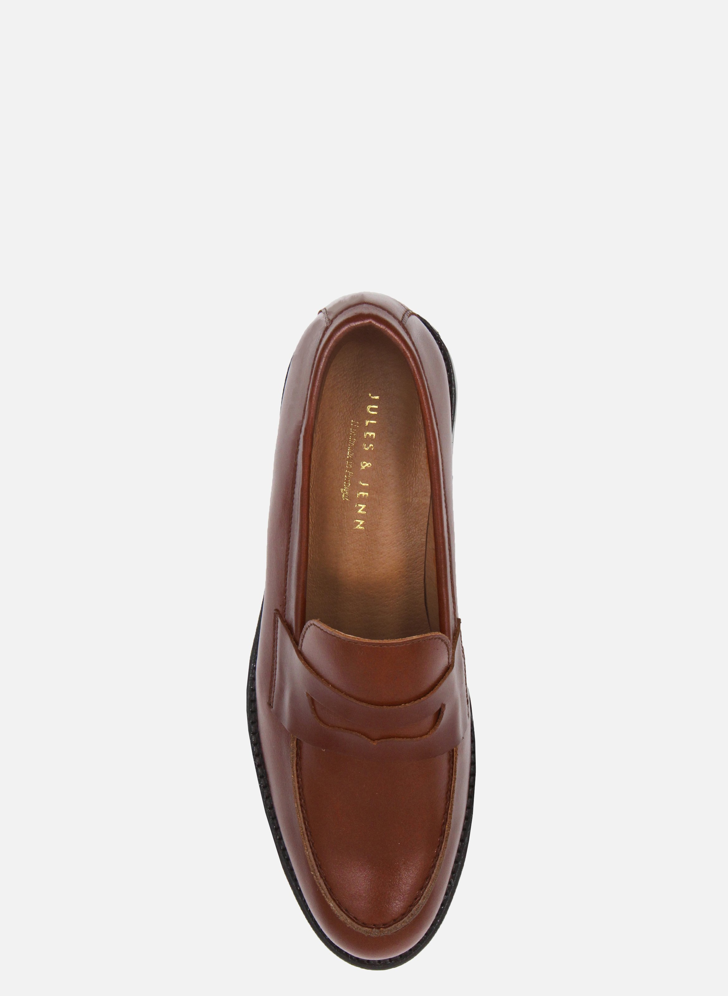 Leather loafers Brown
