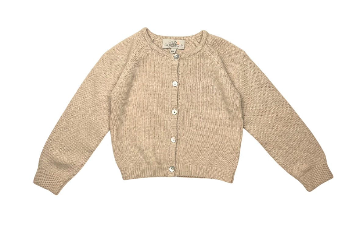 Beige Baby Cardigan - 12 months WILD & GORGEOUS - Seconde main Beige