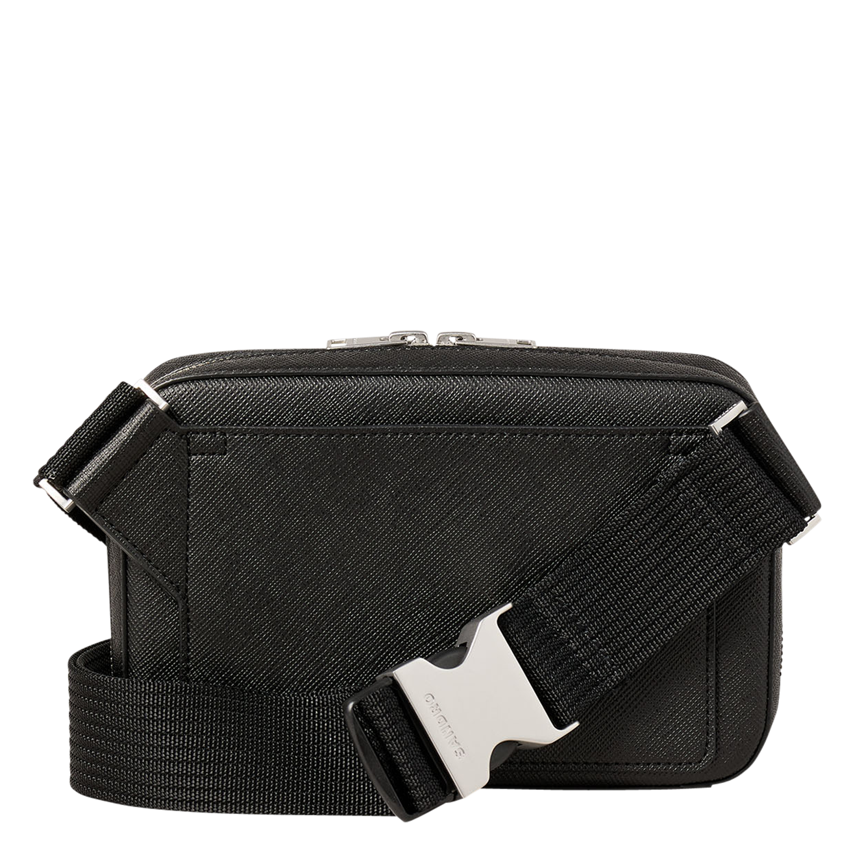 Sac bandoulière en cuir SANDRO Noir