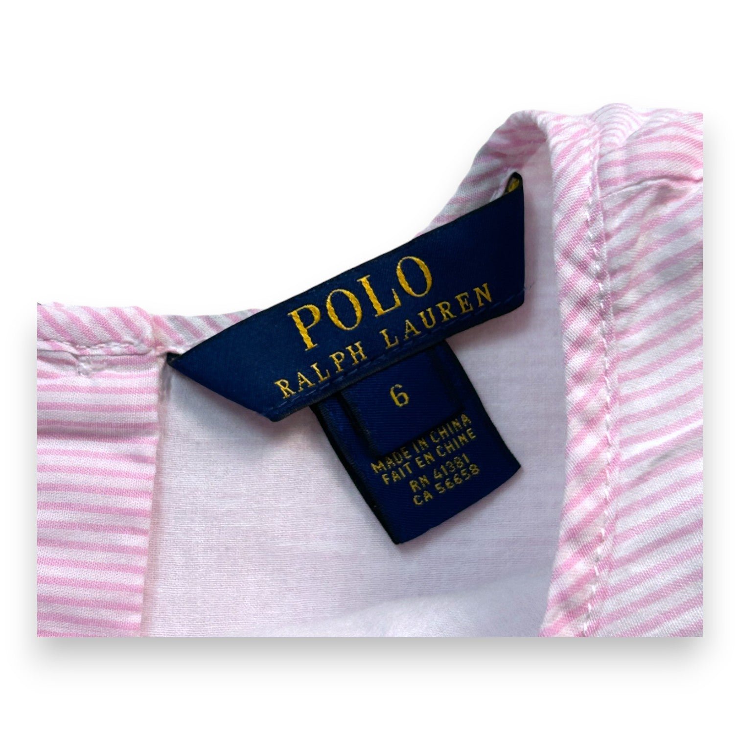 Pink Kids Tank Top - 6 years POLO RALPH LAUREN - Seconde Main Pink