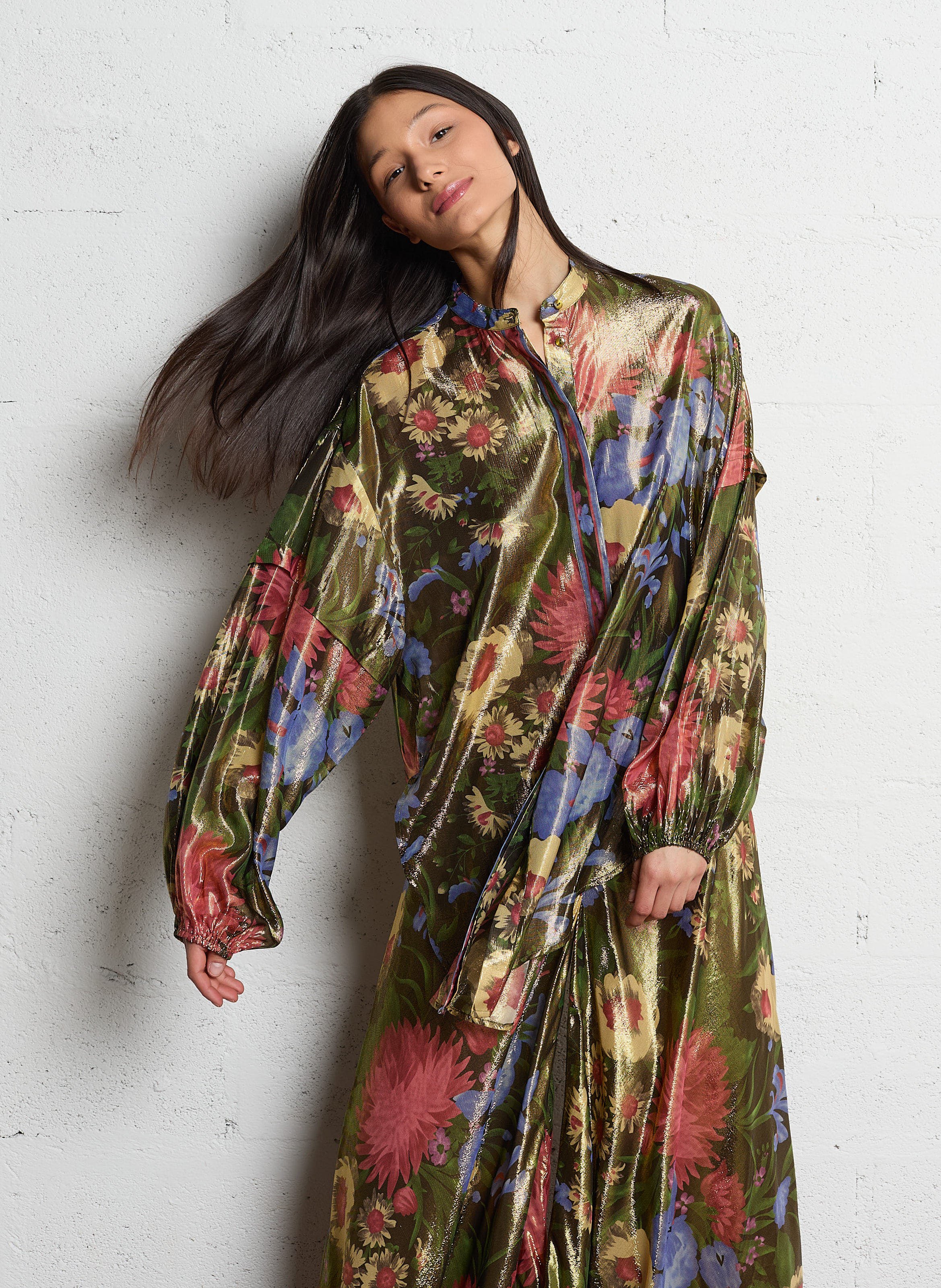 Flowy blouse with floral print MES DEMOISELLES Multicolored