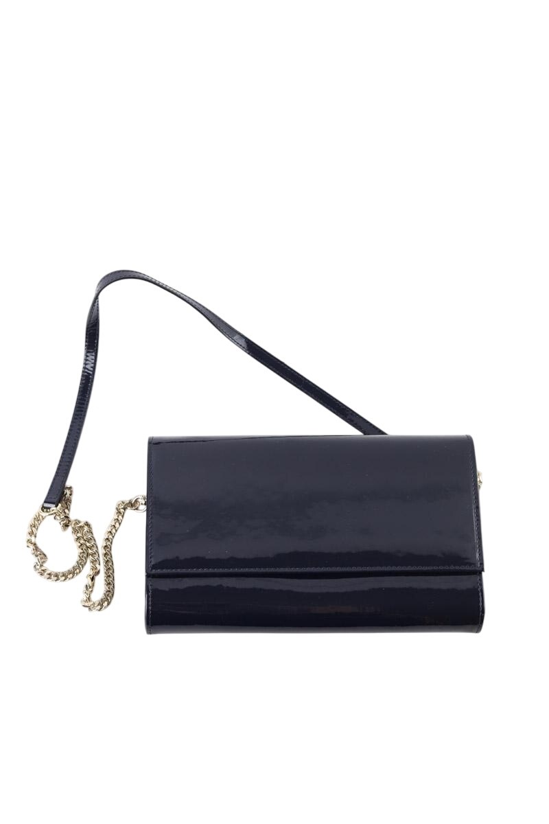 Patent leather shoulder bag LK BENNETT - Seconde Main Blue
