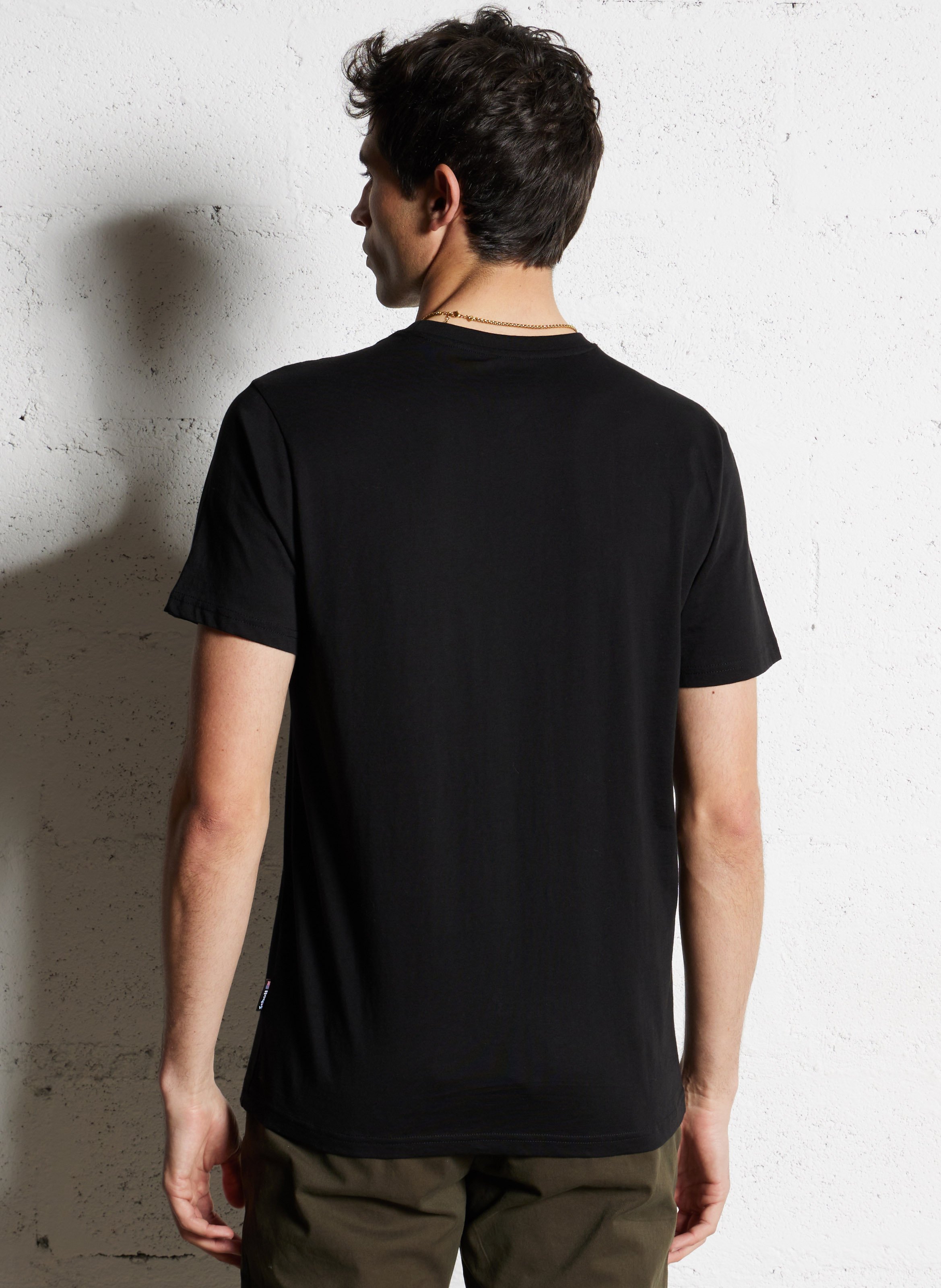 Enastate short-sleeved cotton T-shirt Black
