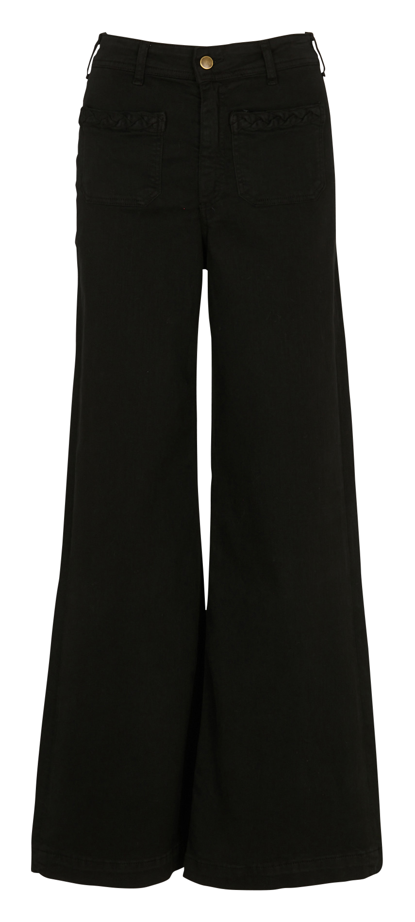 Cotton-blend chinos MAISON HOTEL Black