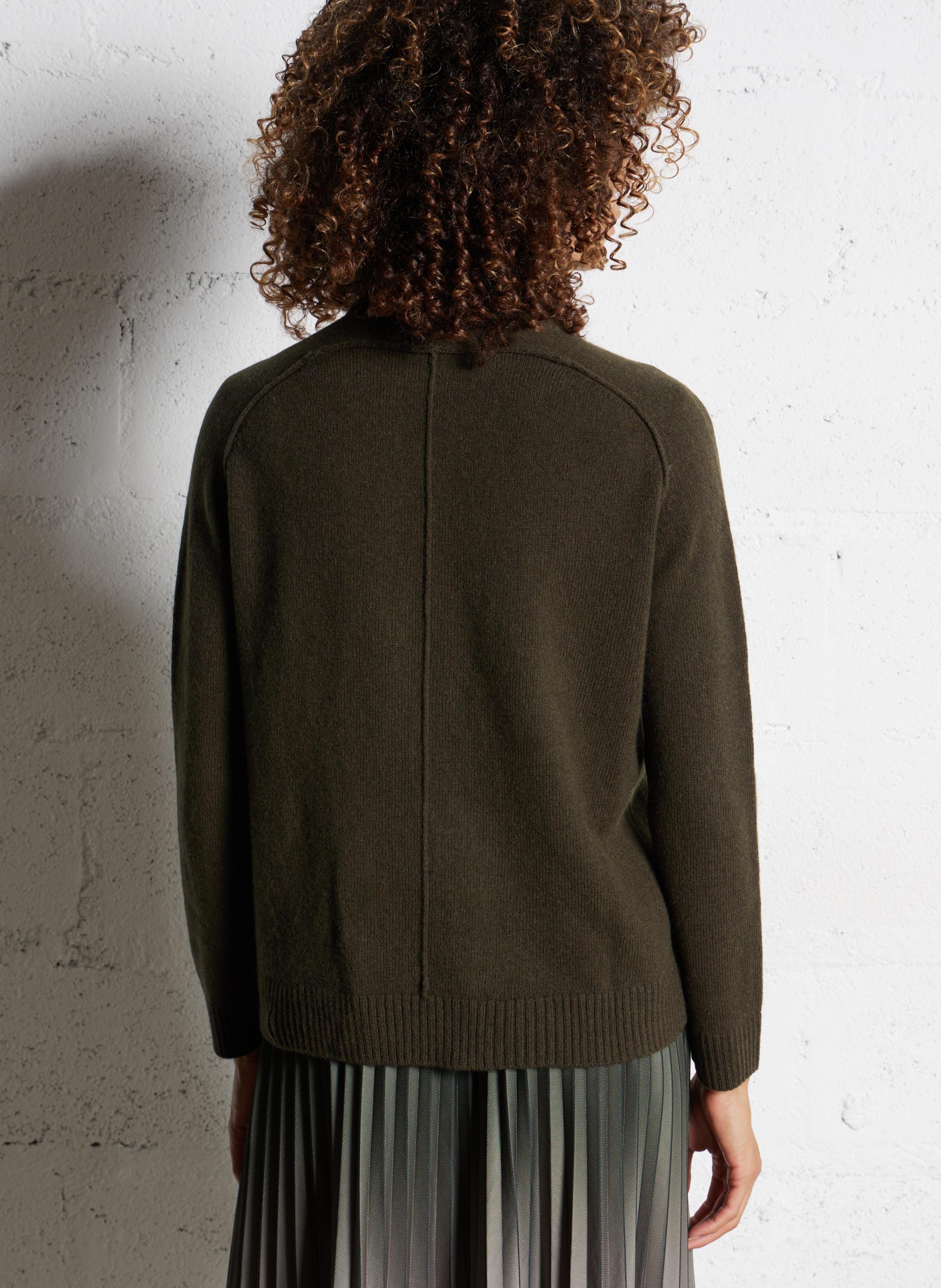 Pull col roulé en maille fantaisie MAISON 123 Vert