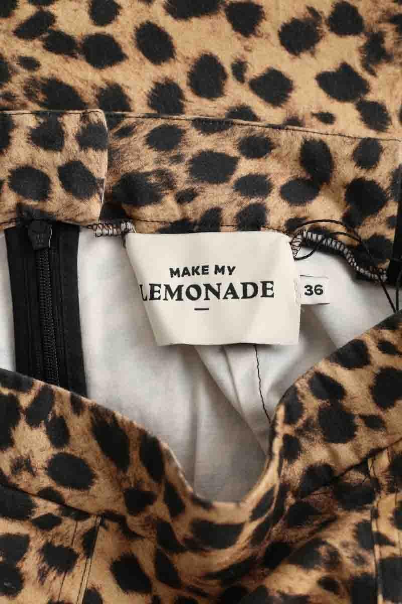 Cotton mini skirt MAKE MY LEMONADE - Seconde Main Brown