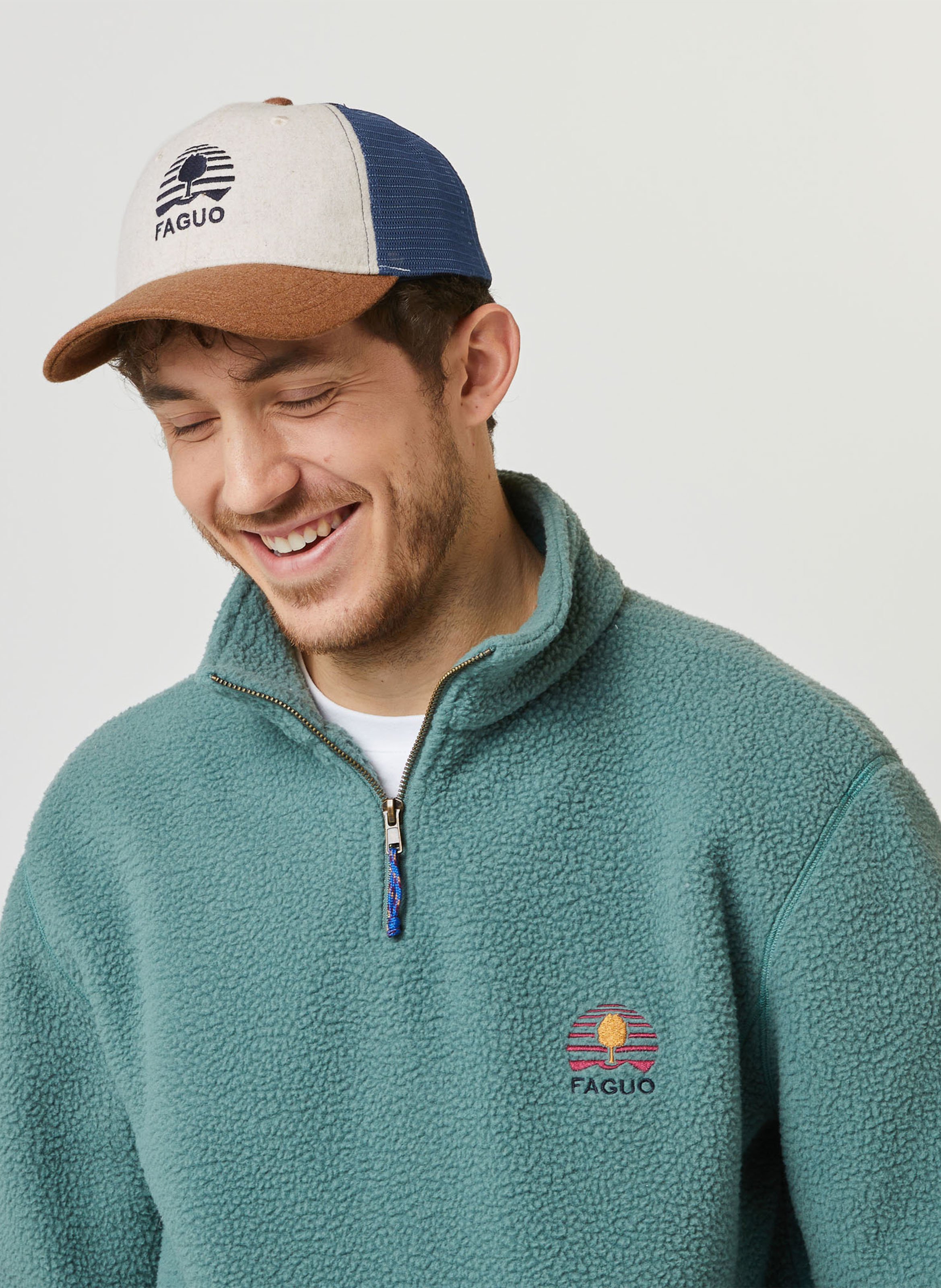 Wool-blend cap FAGUO Blue