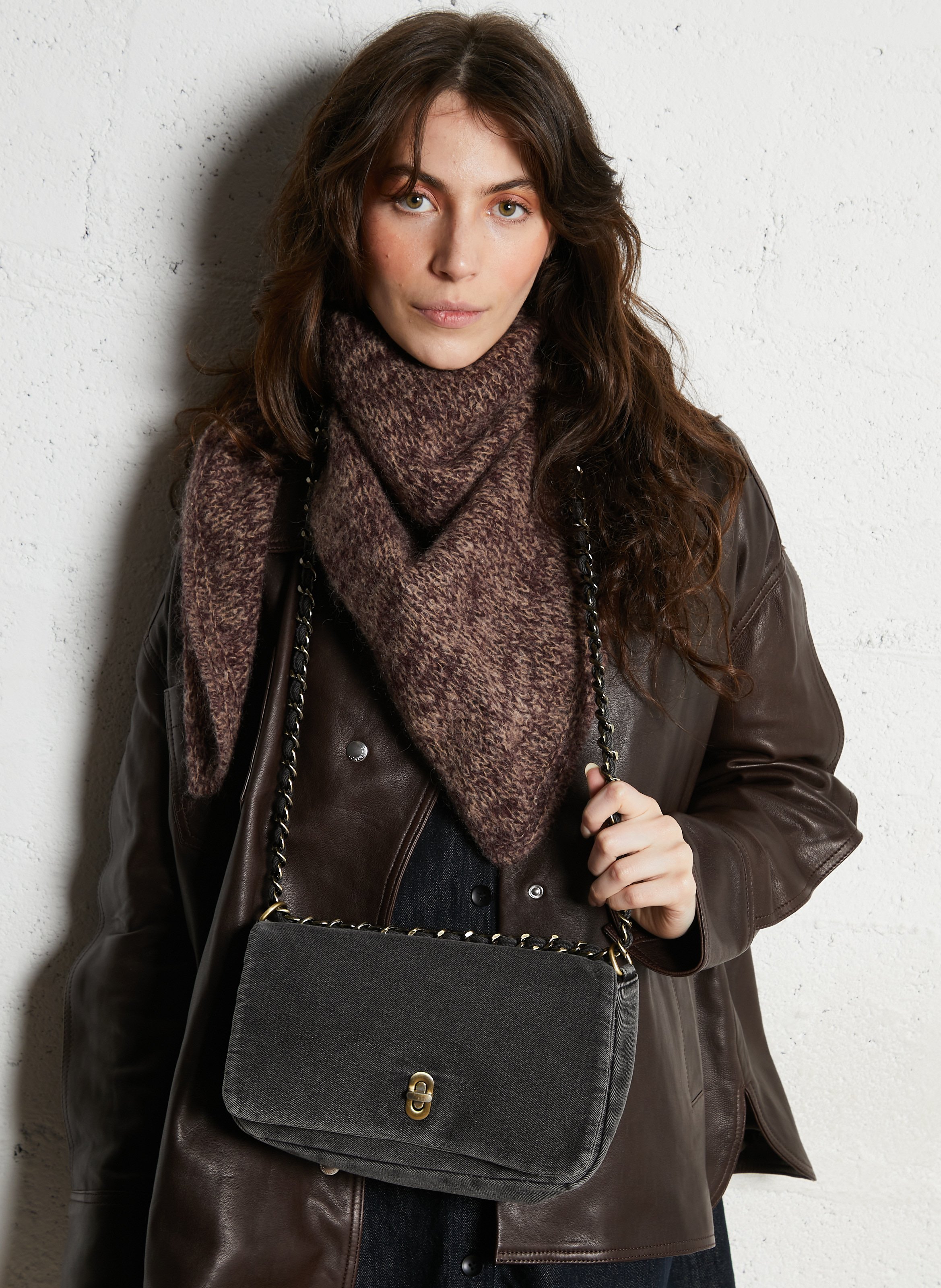 Umhängetasche mit einfarbigem Umschlag BECKSONDERGAARD Beige