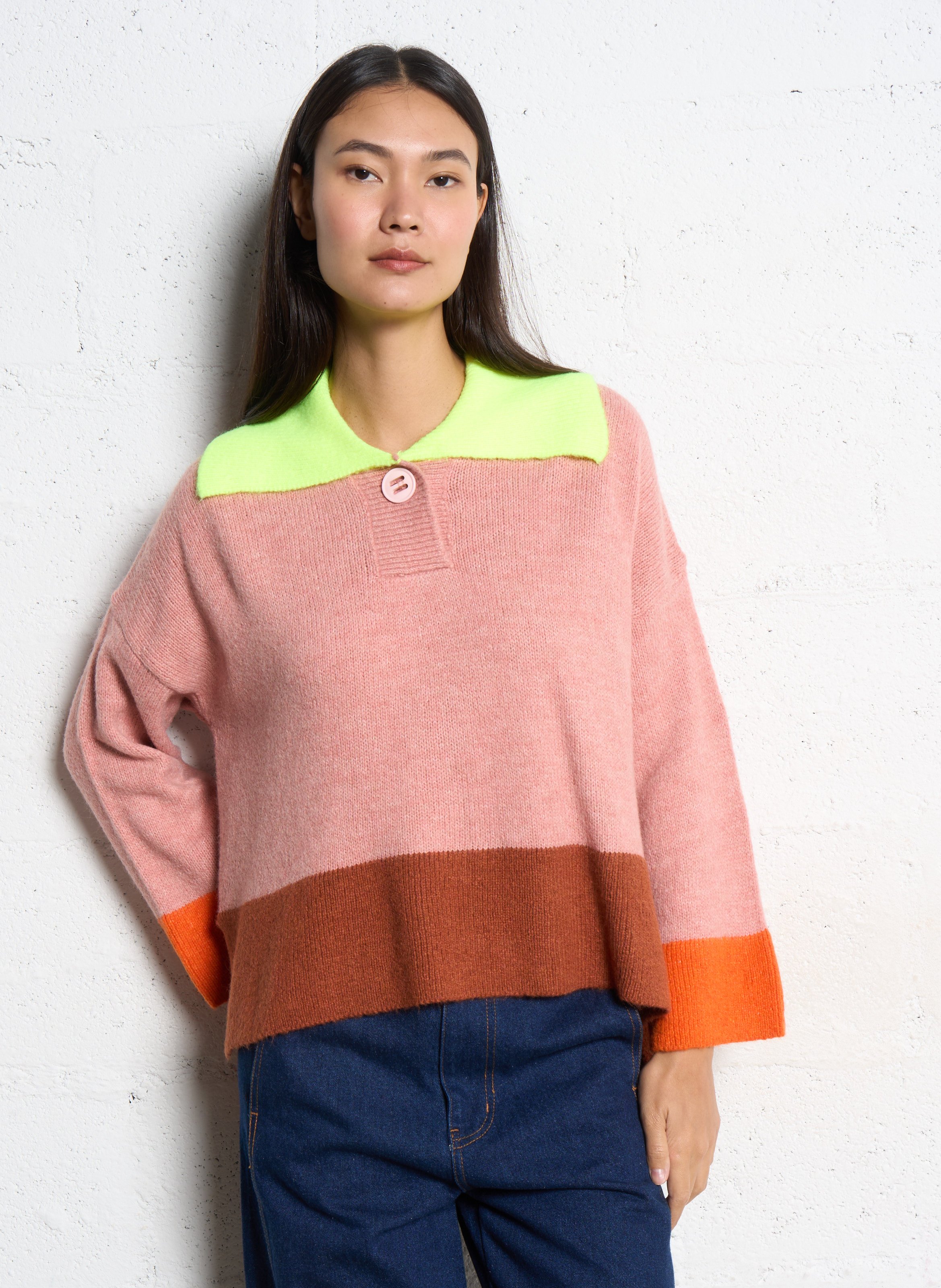 Pull oversize col classique  DR BLOOM