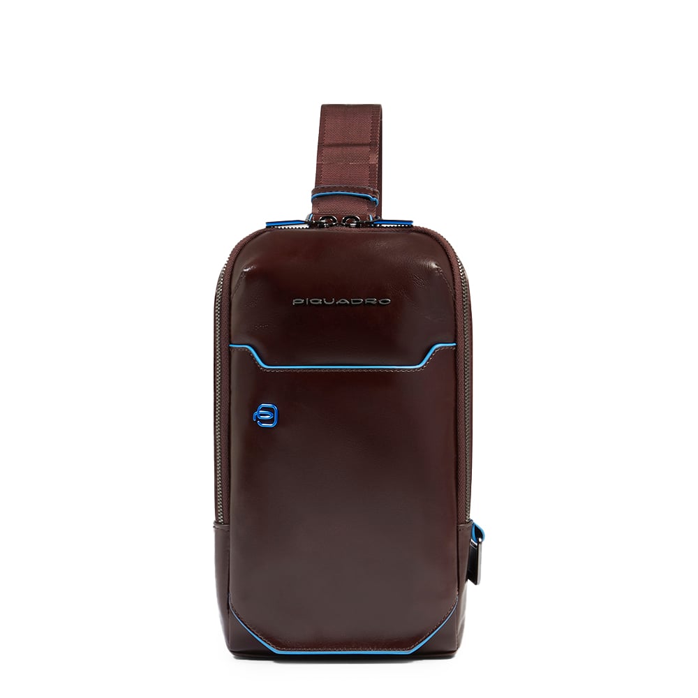 Customizable leather chest bag for iPad® mini PIQUADRO