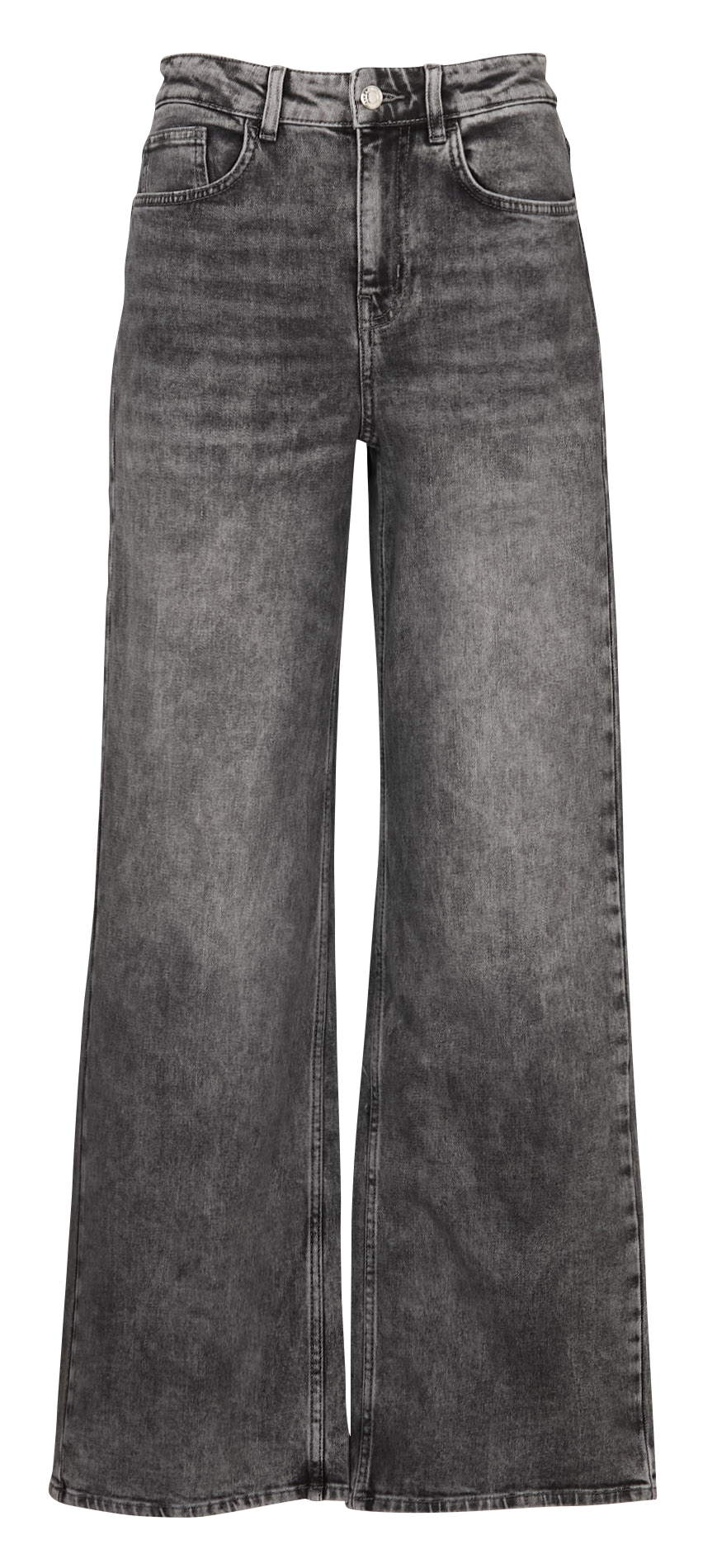 Jean wide leg délavé taille haute ZAPA Gris