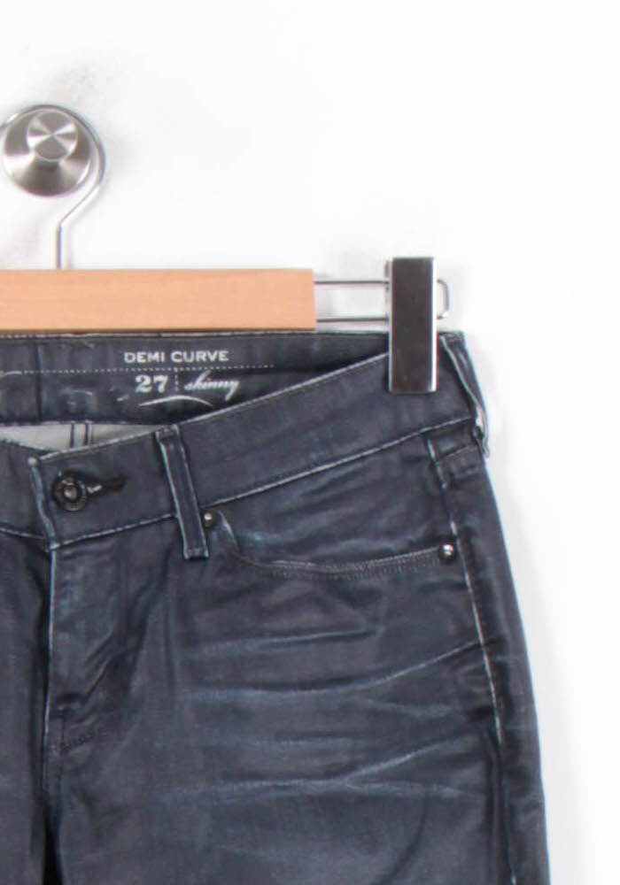 Cropped slim jeans with studs LEVI'S - Seconde main Grey