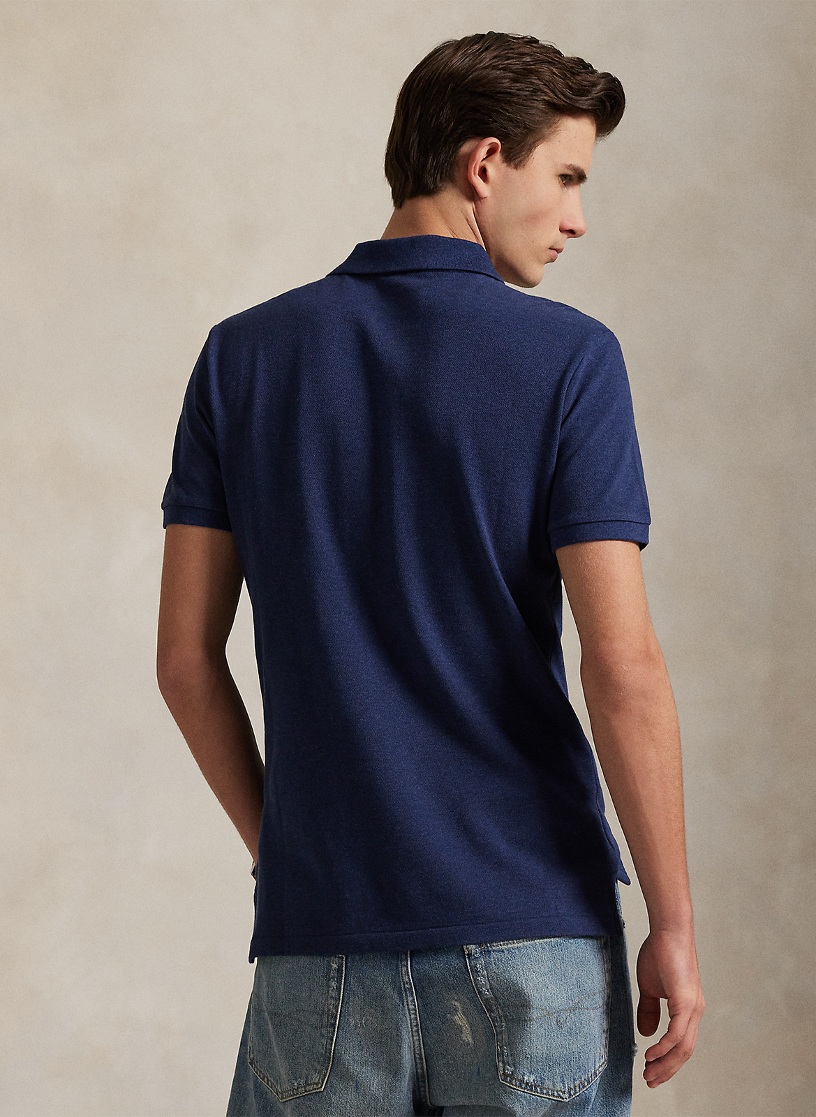 Polo slim-fiit en coton POLO RALPH LAUREN Bleu