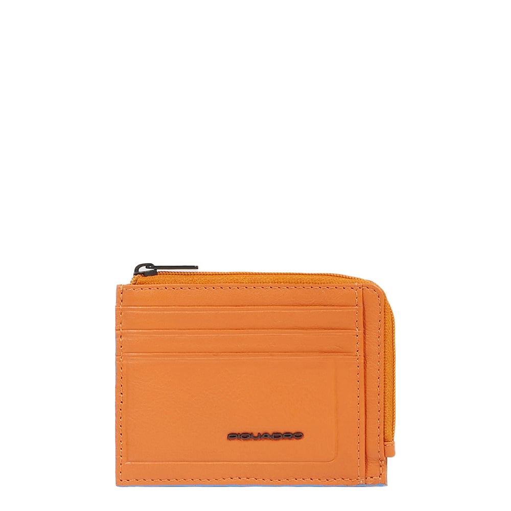 Zippered wallet with credit card slots, document holder, and RFID protection PIQUADRO