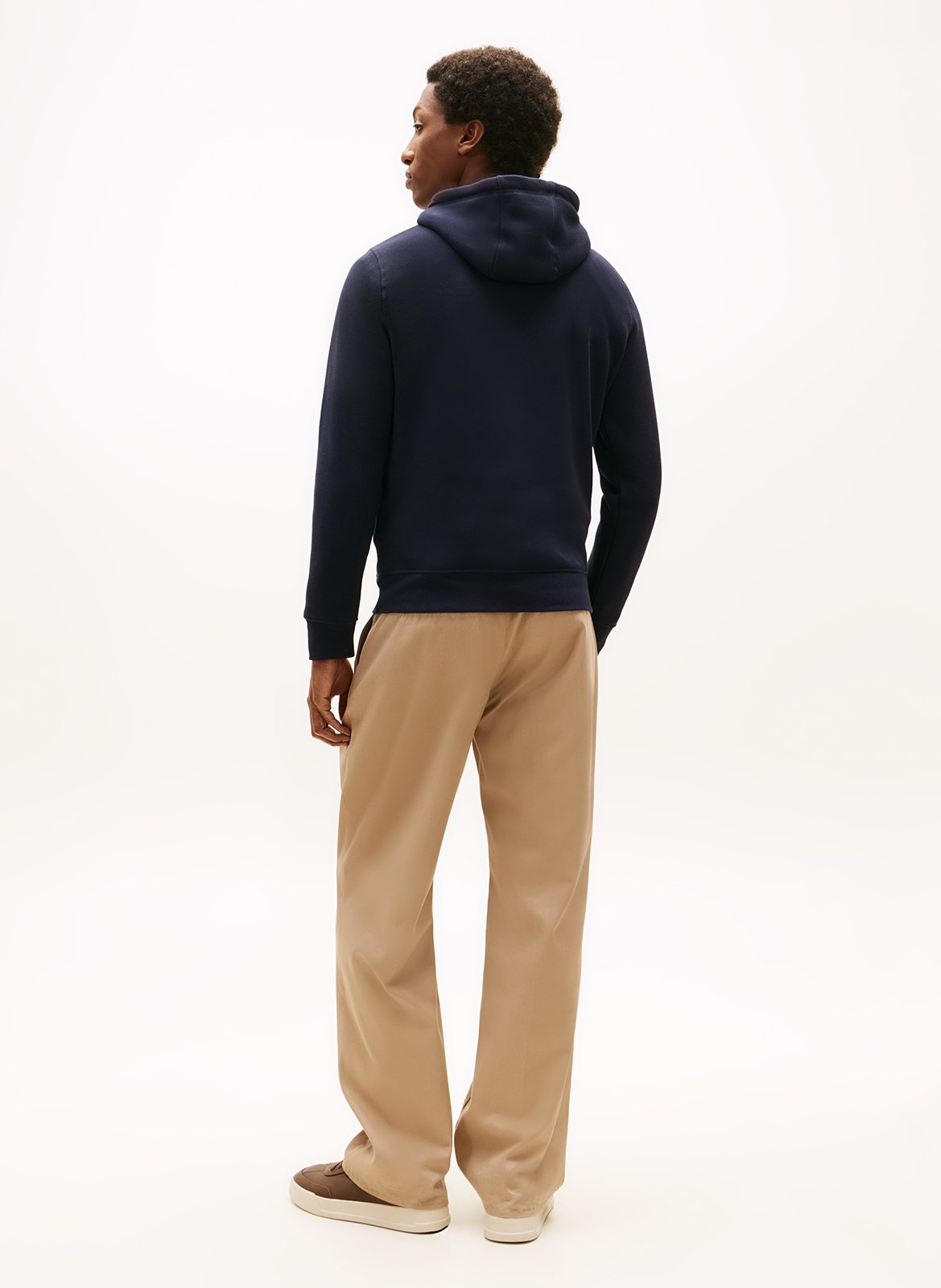 Sweat à capuche regular-fit brodé en molleton TOMMY HILFIGER Bleu