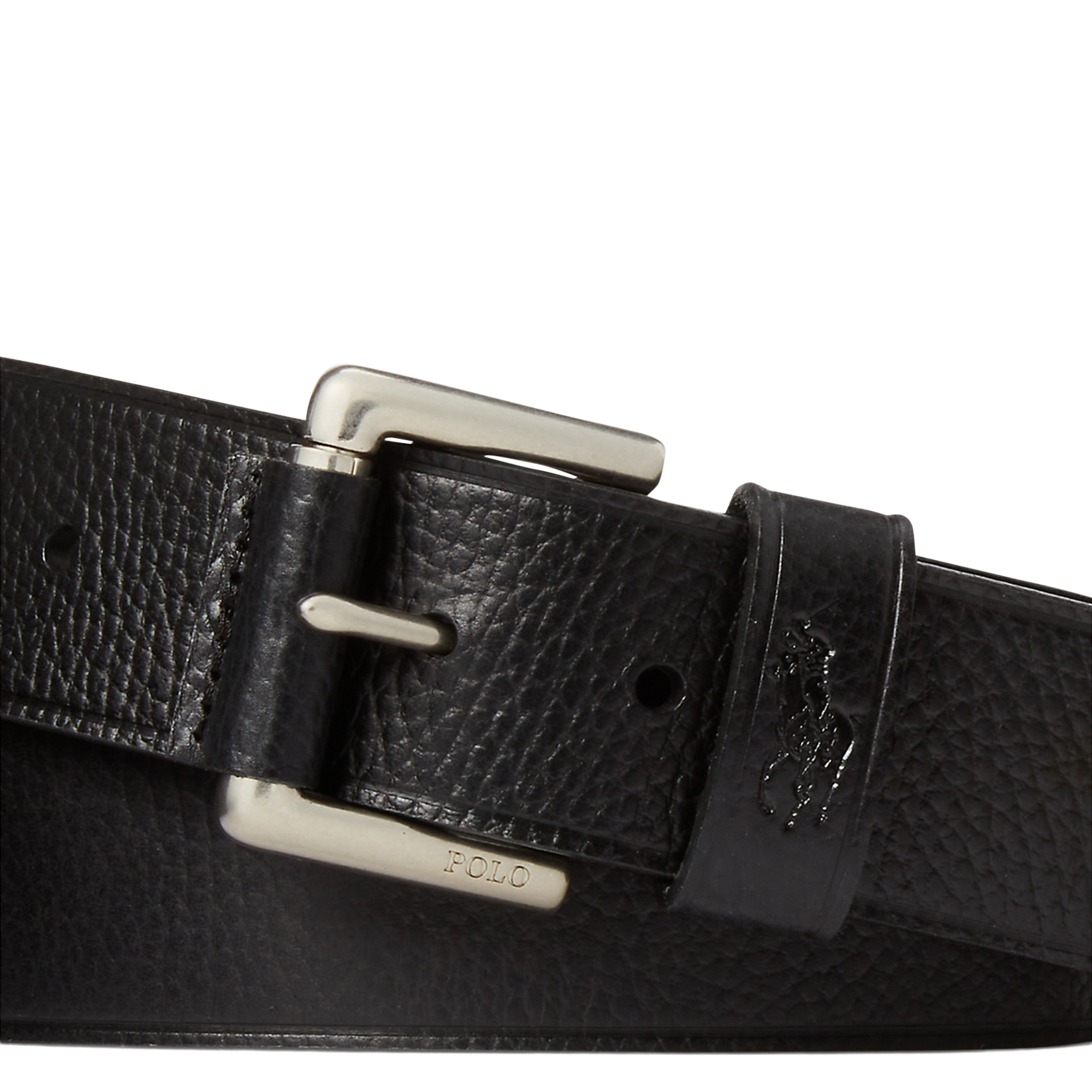 - Buckle closure. - Width: 3 cm.  POLO RALPH LAUREN Black
