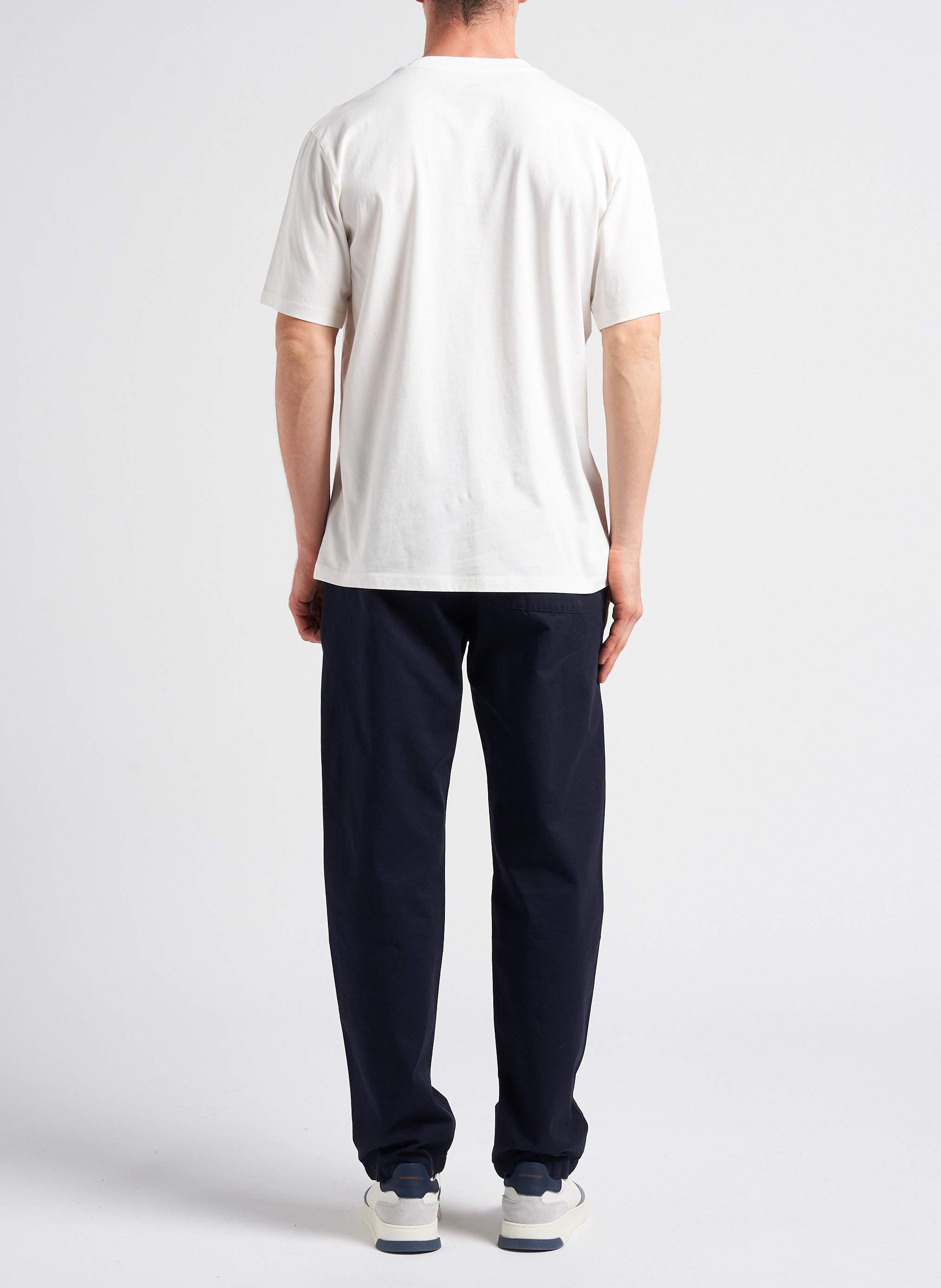 Straight-leg organic cotton chinos THINKING MU Blue