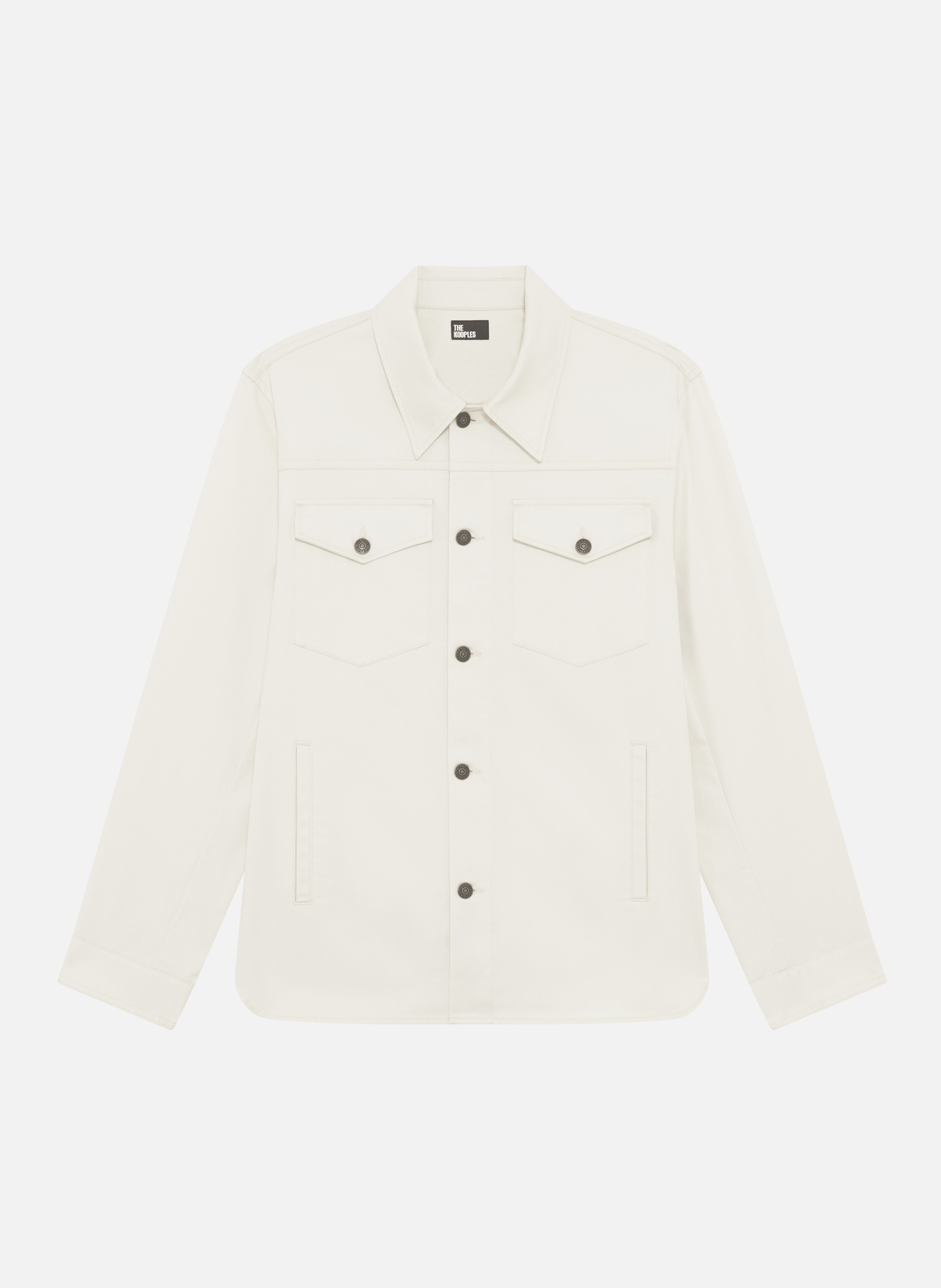 Shirt with Patch Pockets THE KOOPLES Beige