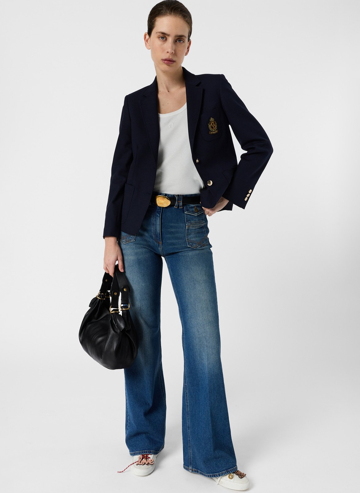 Taillierte Blazerjacke mit Revers GERARD DAREL Blau