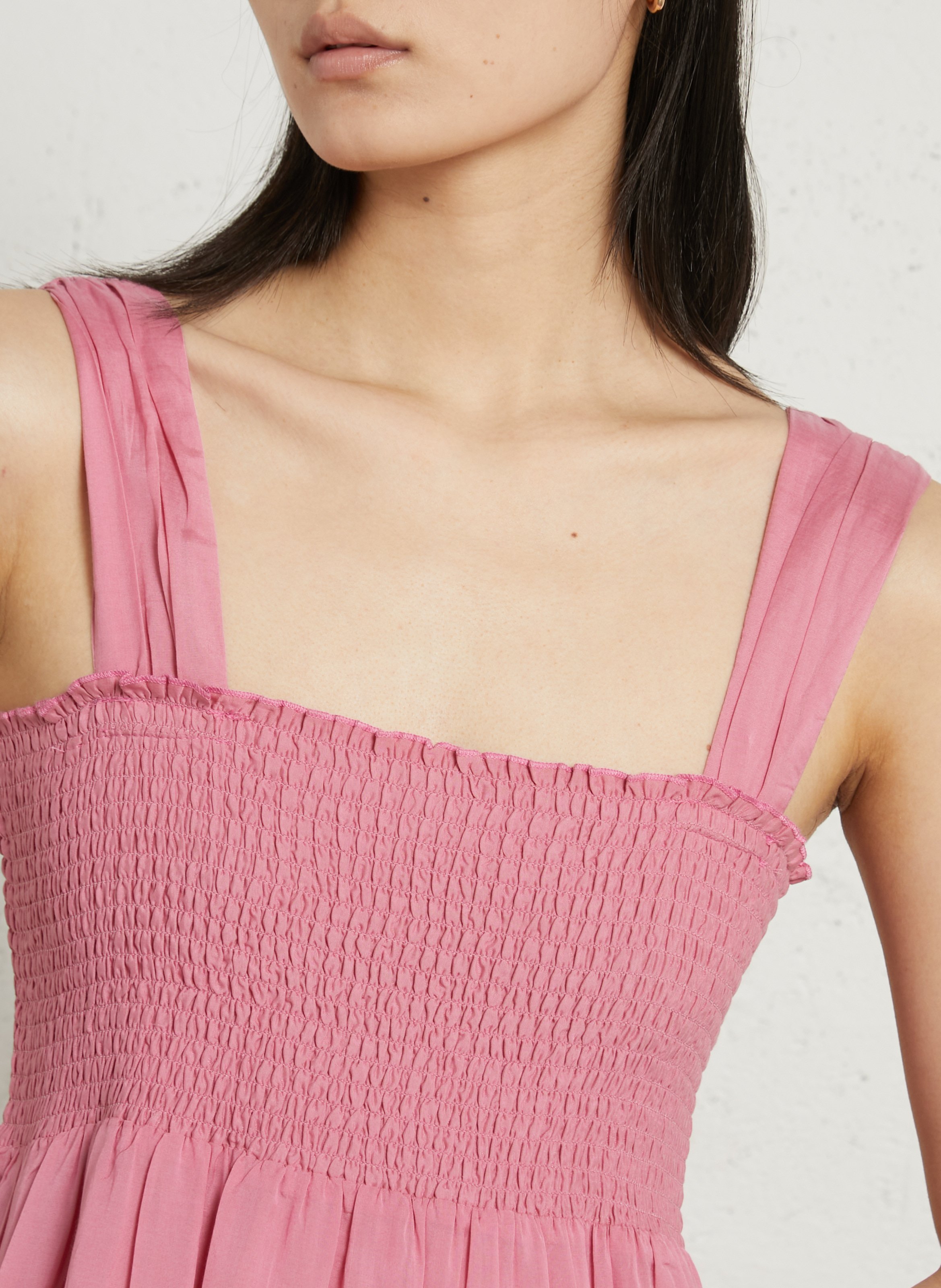 Robe longue à volant PETITE MENDIGOTE Rose