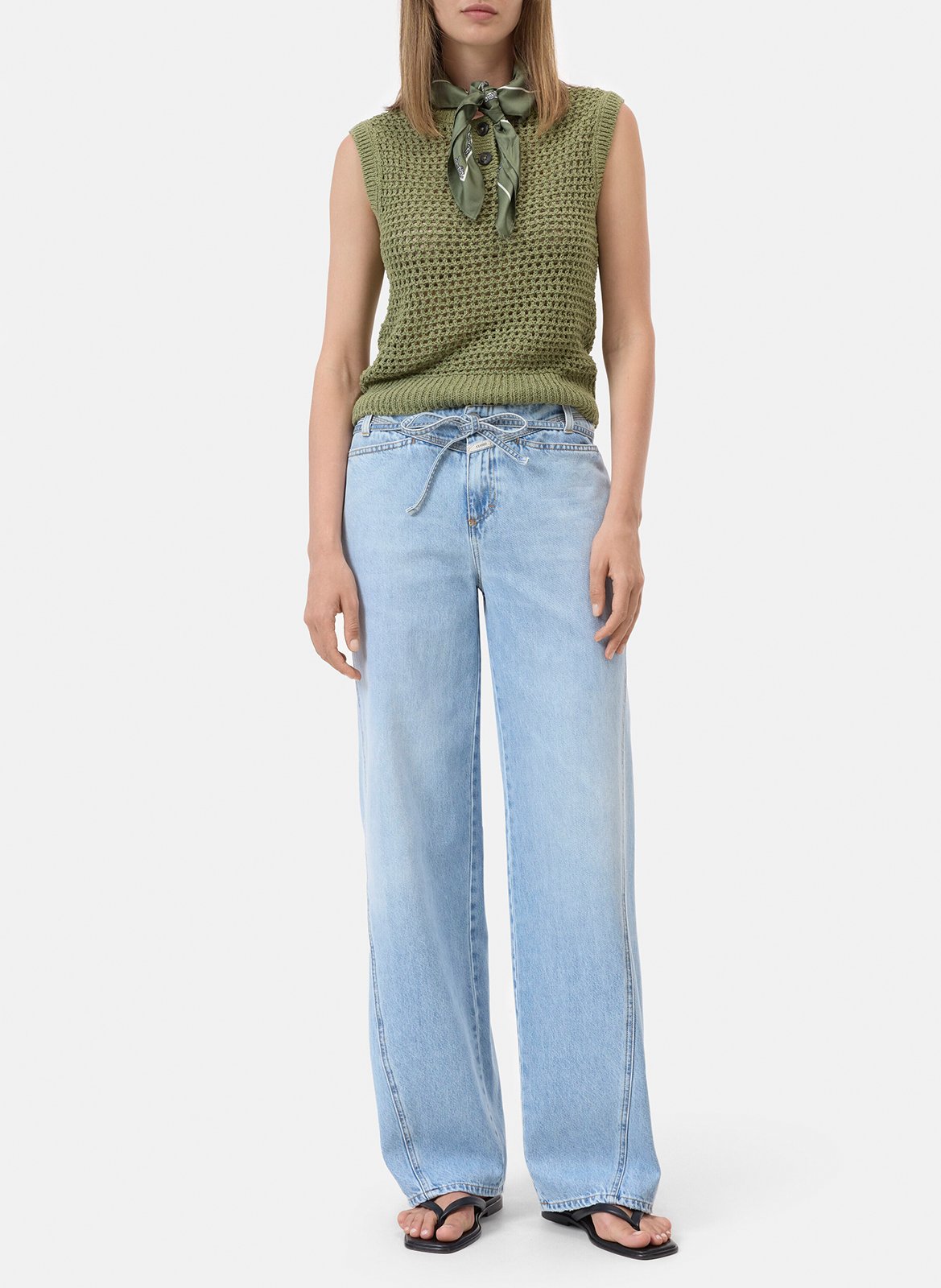 Weit geschnittene Jeans - aus Baumwolle CLOSED Blau