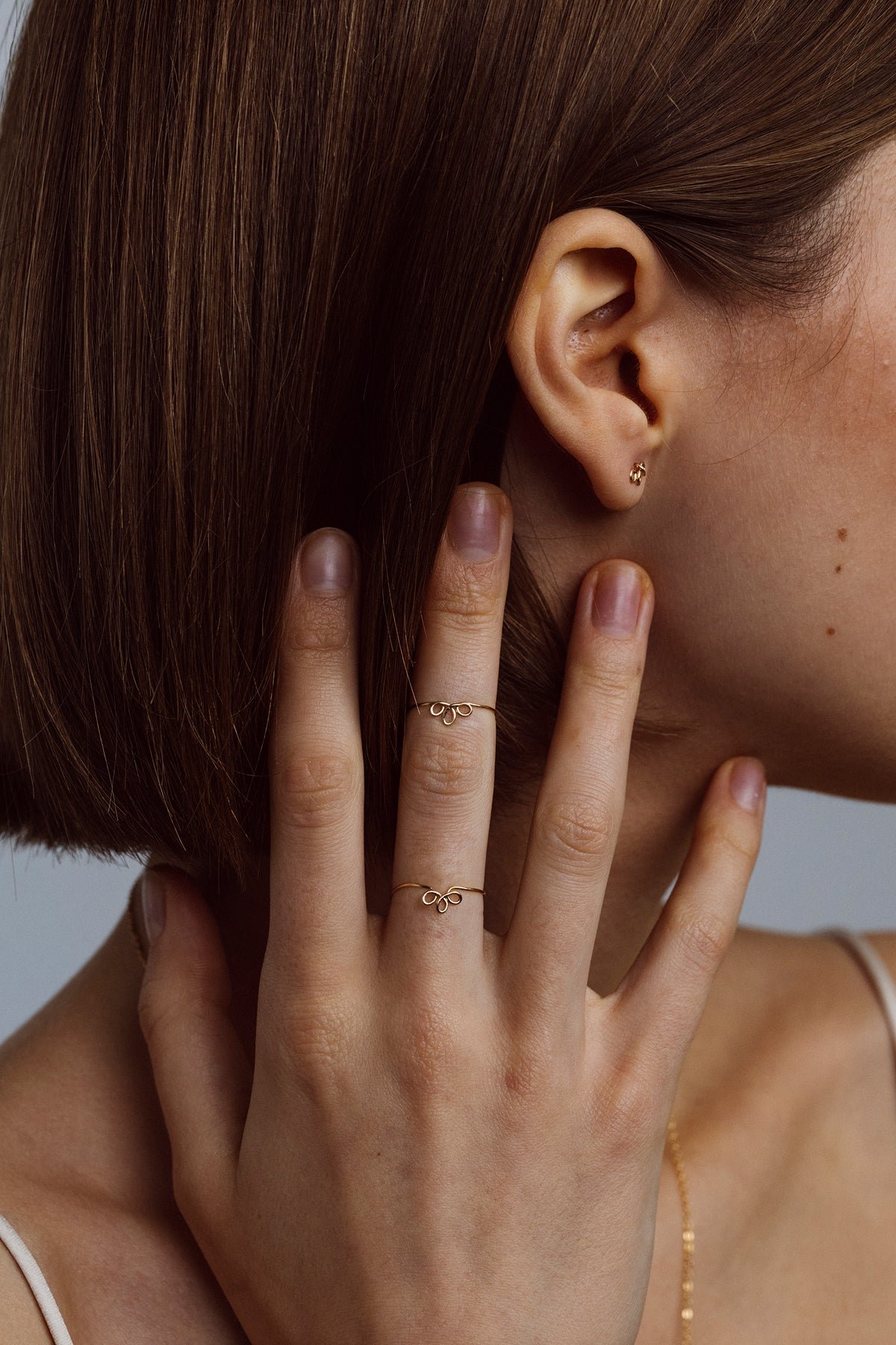 Bague mini pétale YAY Doré