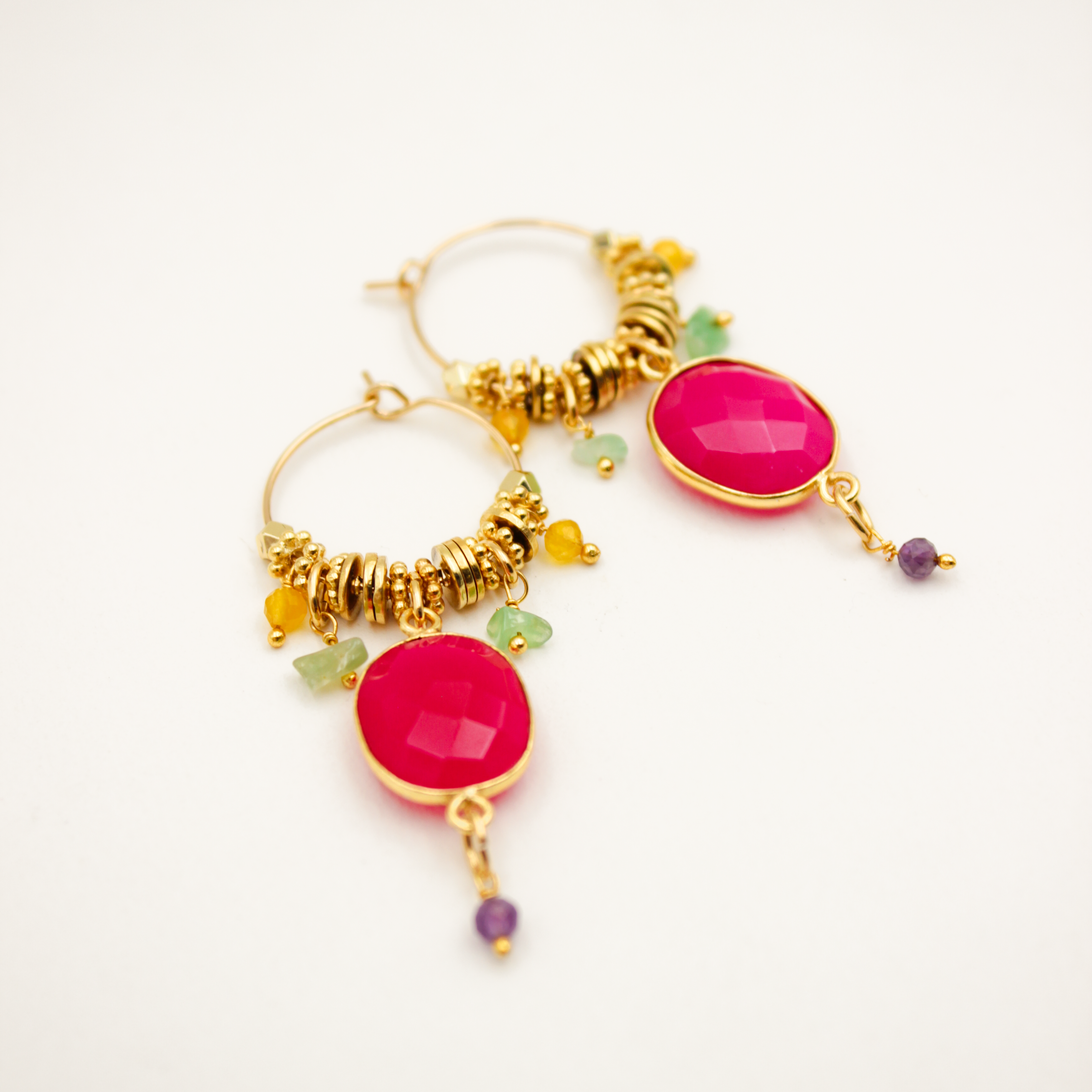 Créoles pierres - frida L'ATELIER DES DAMES Doré