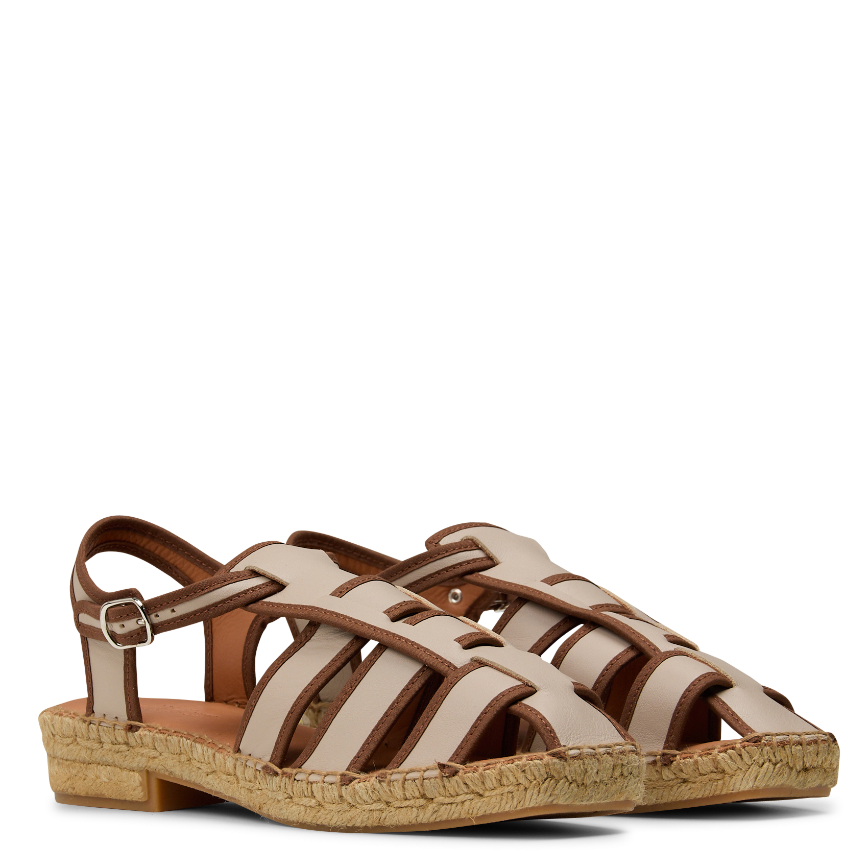 Leather espadrilles NAGUISA Beige