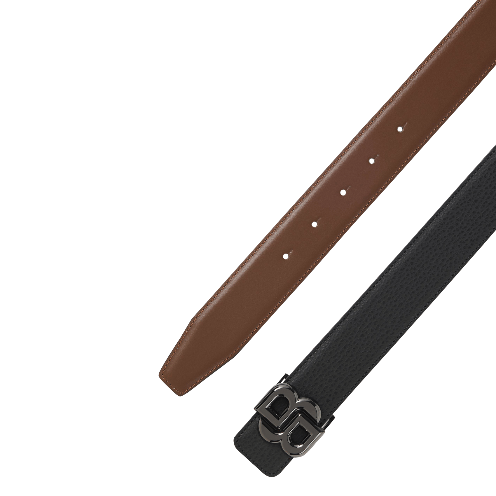 - Buckle closure. - Width: 3 cm.  BOSS Black