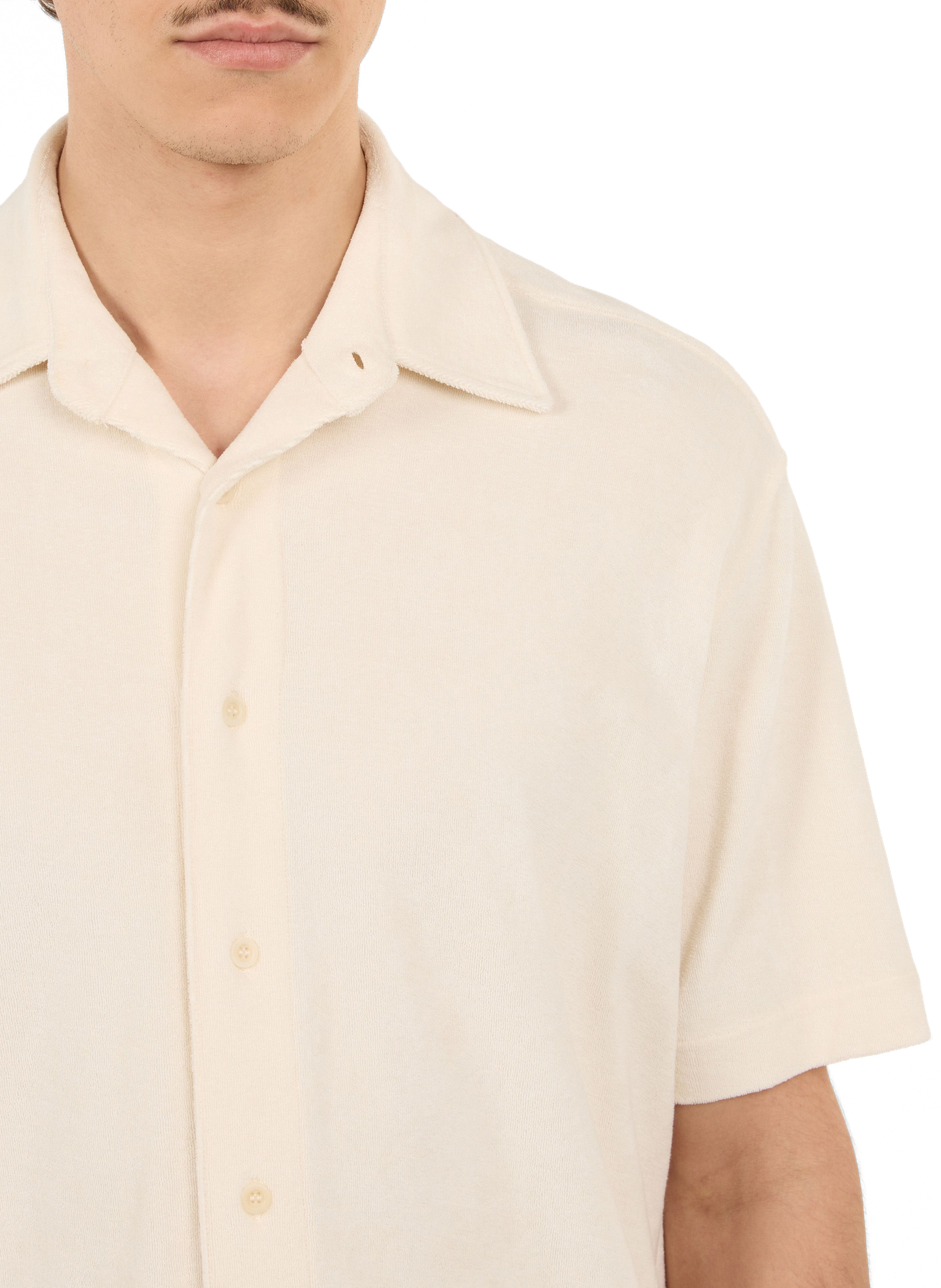 Cotton shirt with classic collar SAISON 1865 Beige