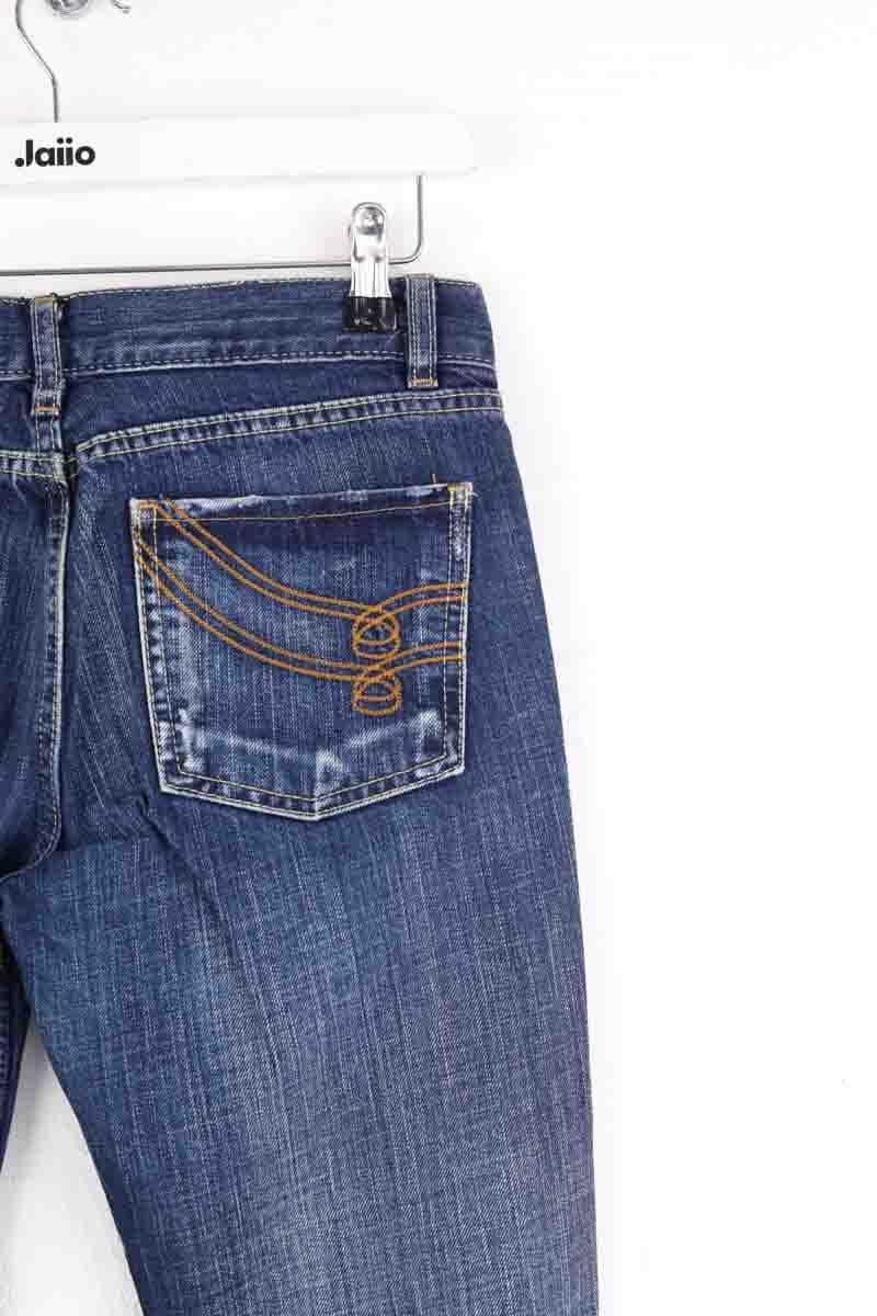 - Straight-leg jeans
- 5 pockets
- Straight cut
- Faded effect TARA JARMON - Seconde Main Blue