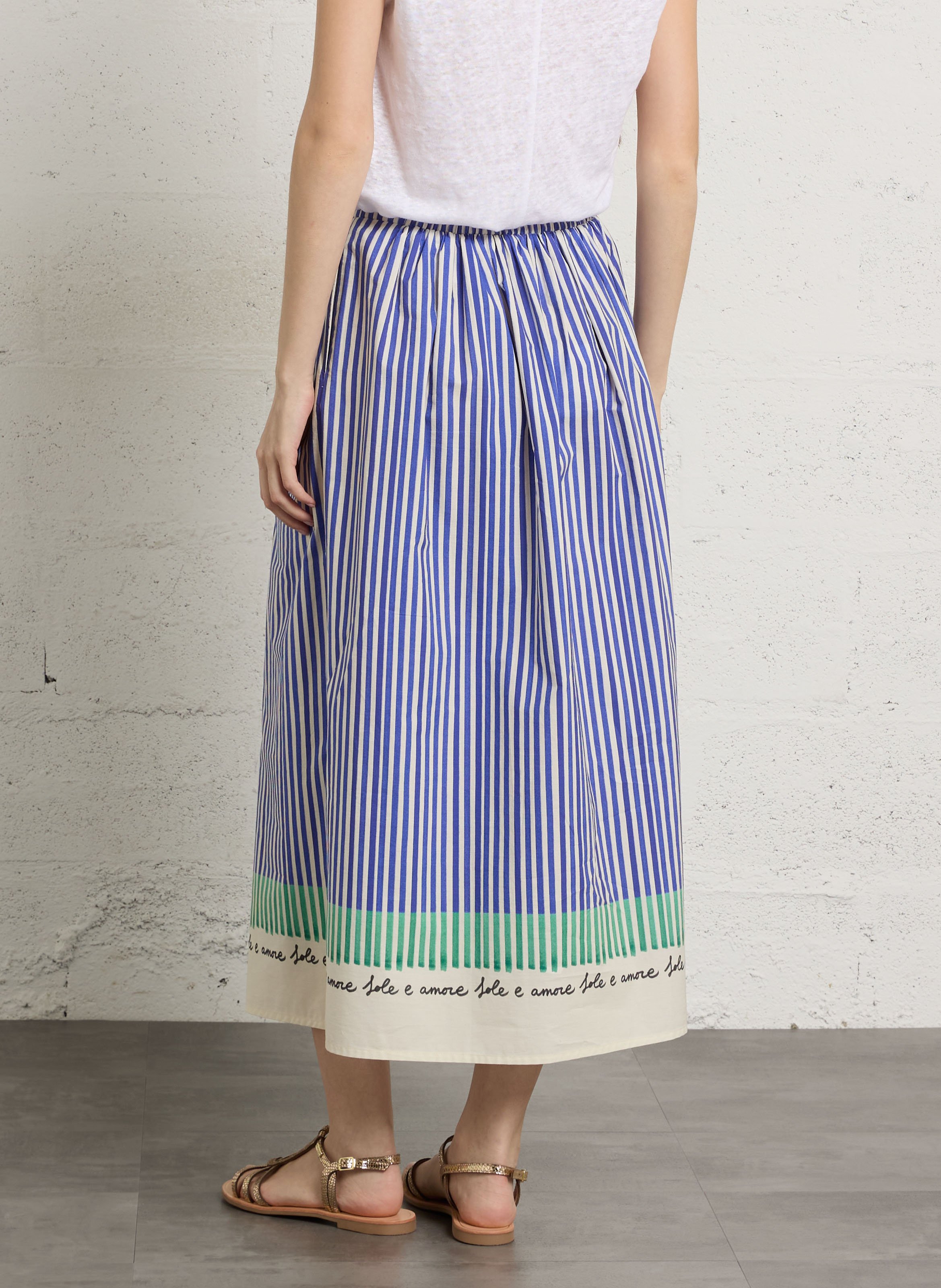 A-line cotton skirt TINSELS Blue