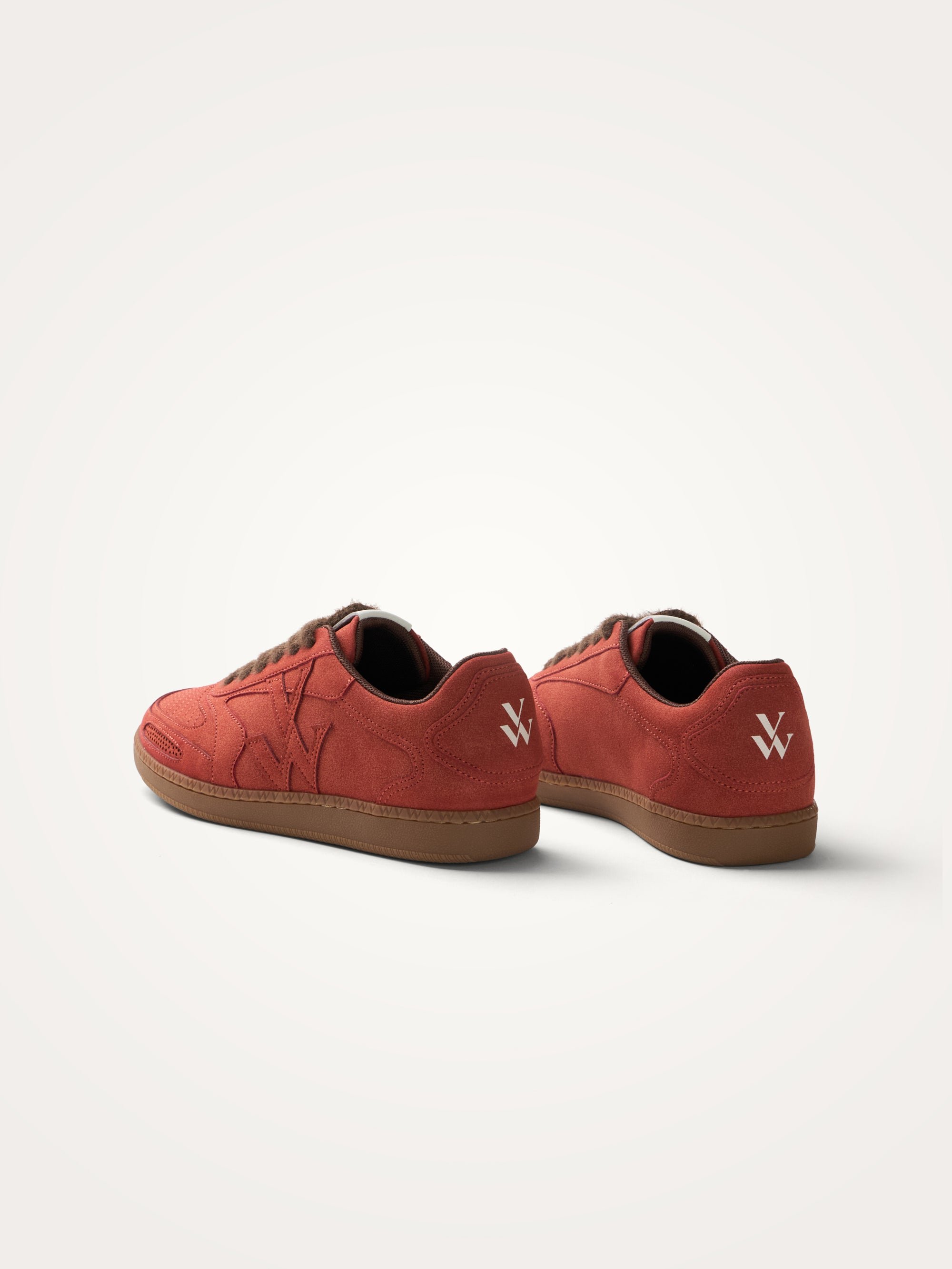 Sneakers with monogram on retro sole | Red VANESSA WU Women